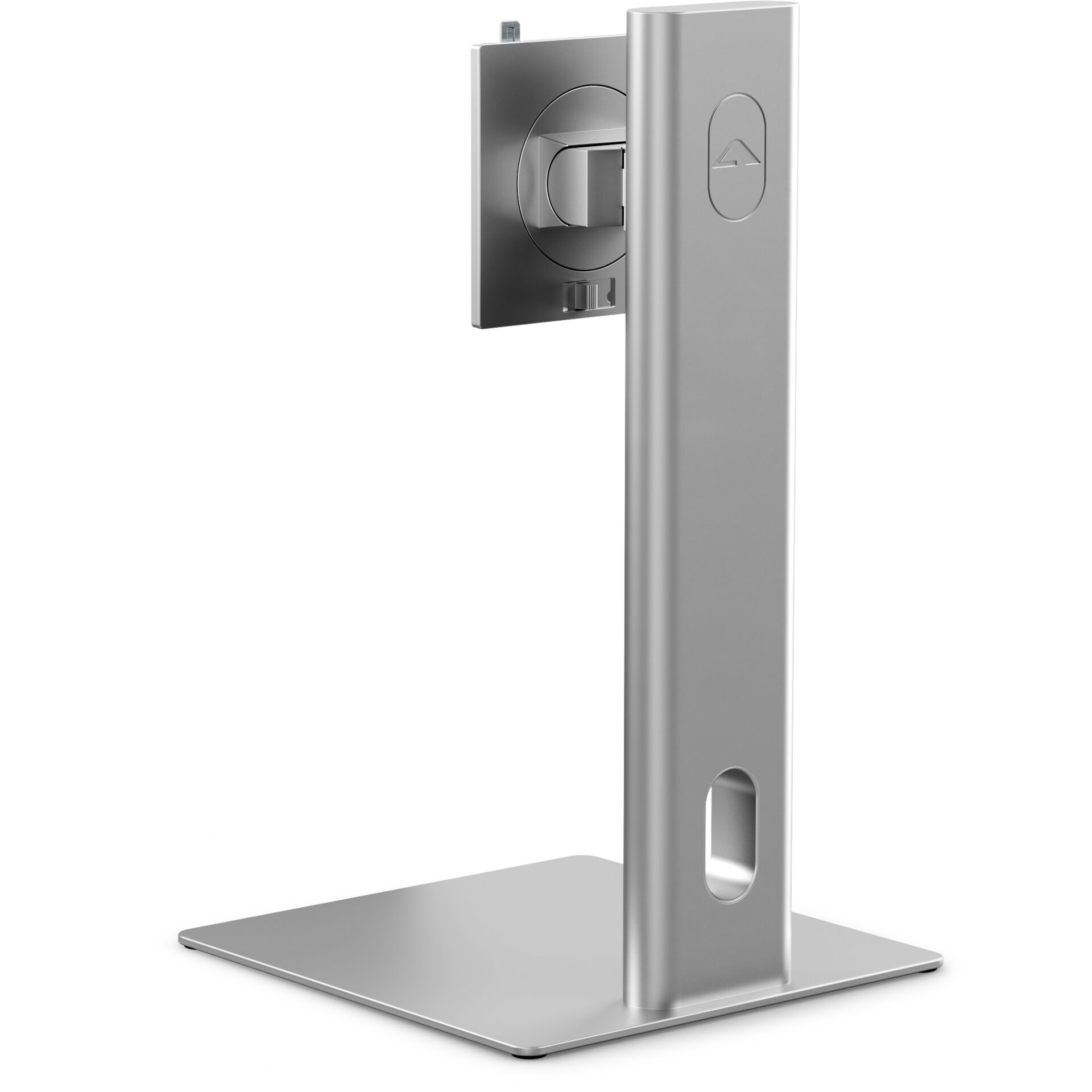 Monitorständer, Metallständer, Silber, verstellbare Höhe, Basisplatte