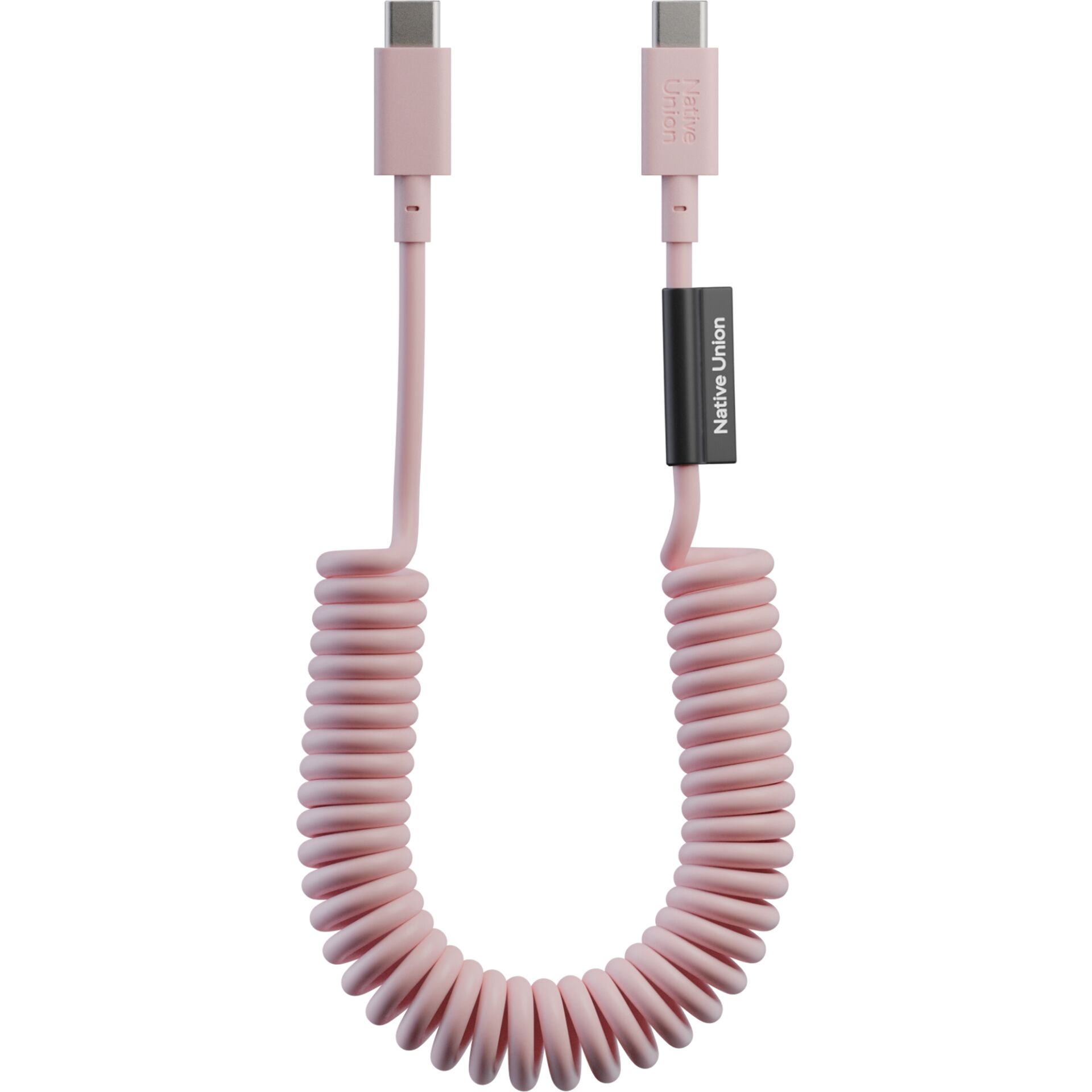 Koil-Kabel, USB-C, rosa, Kabelsalatfrei, Datenkabel