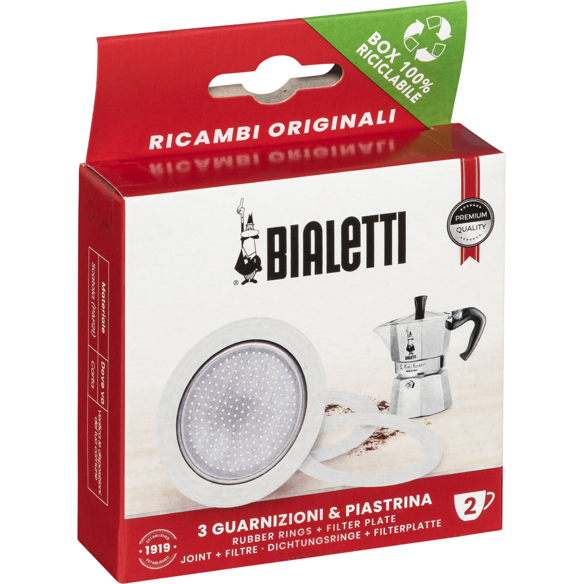 Kaffeemaschinen-Filter, Kaffee-Filterplatte, Bialetti Ersatzteile, Gummiringe, Druckregler-Set