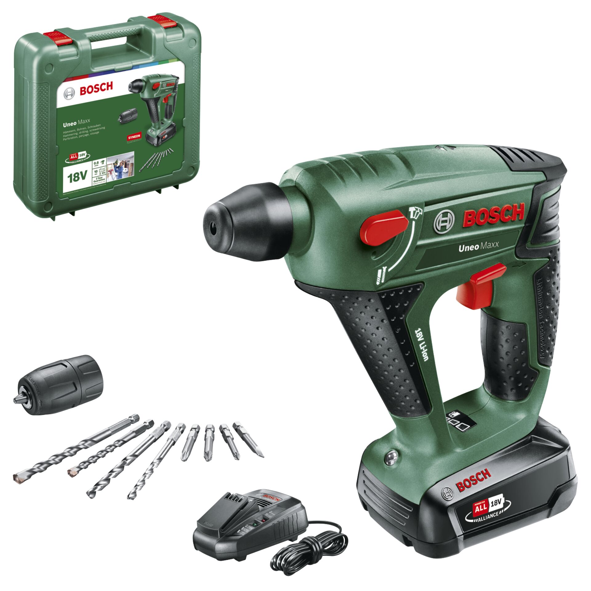 Schraubendreher-Bohrmaschine, Akku-Bohrschrauber, 12V/18V, Koffer-Set, Drehmoment