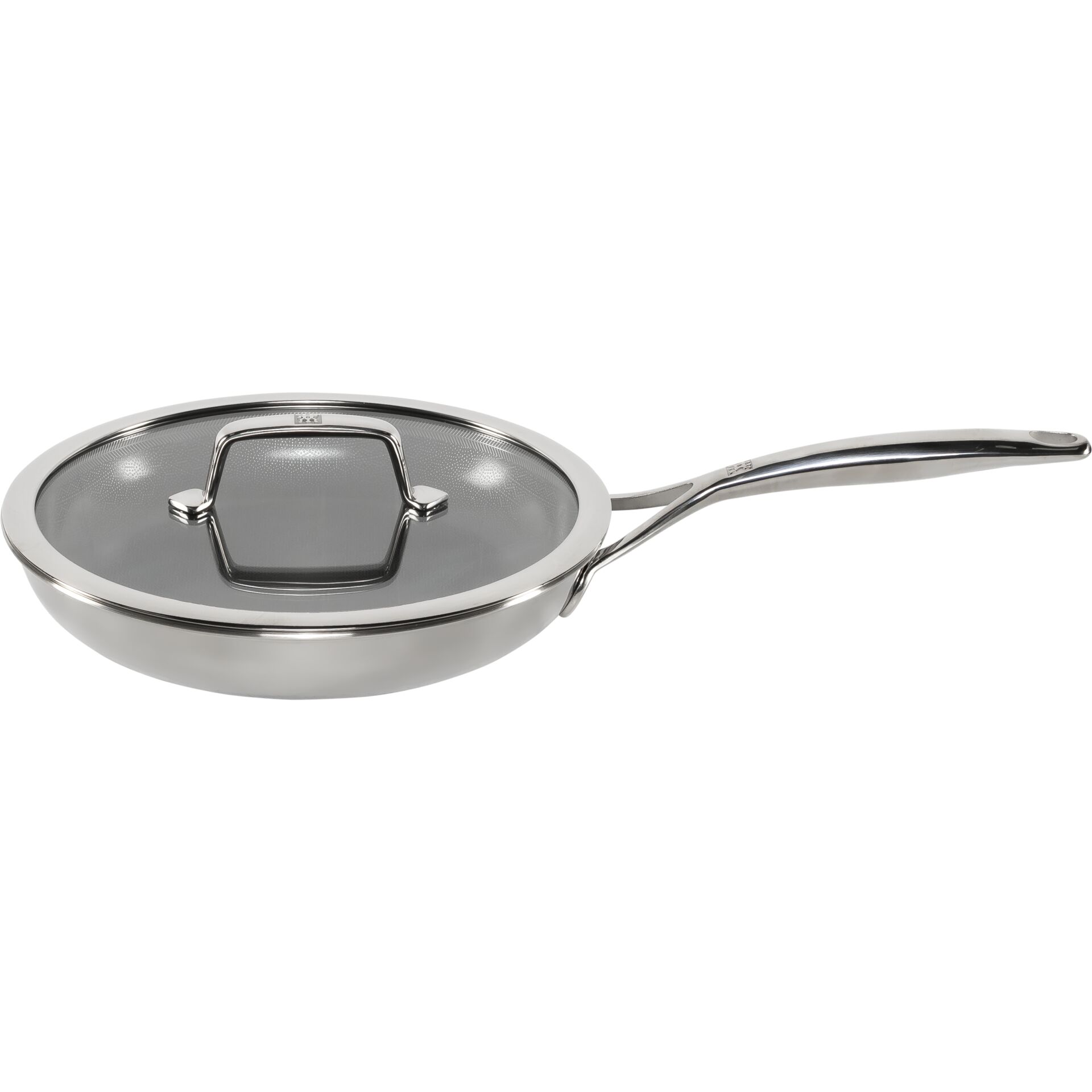 Pfannen, Bratpfanne, Edelstahl, Glasdeckel, Antihaft?