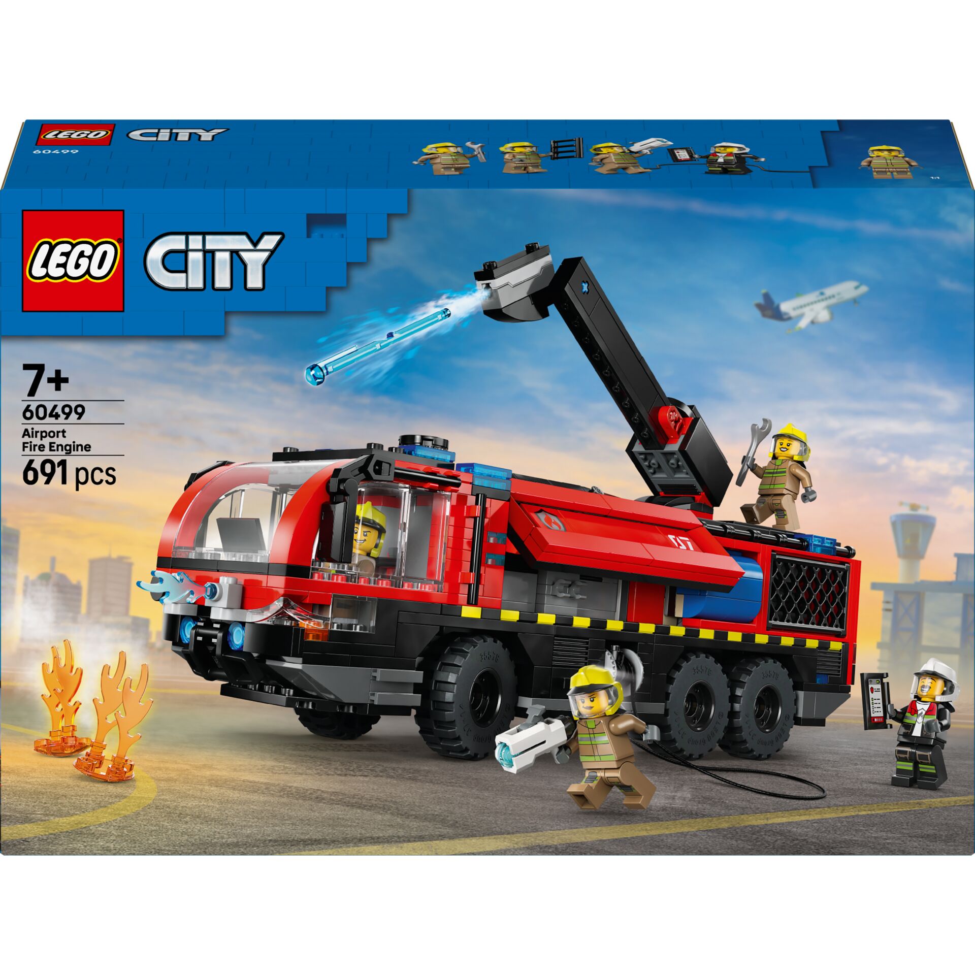 Lego City, Feuerwehrwagen, Luftfahrt, Nothilfe Fahrzeug, 61-100 Teile