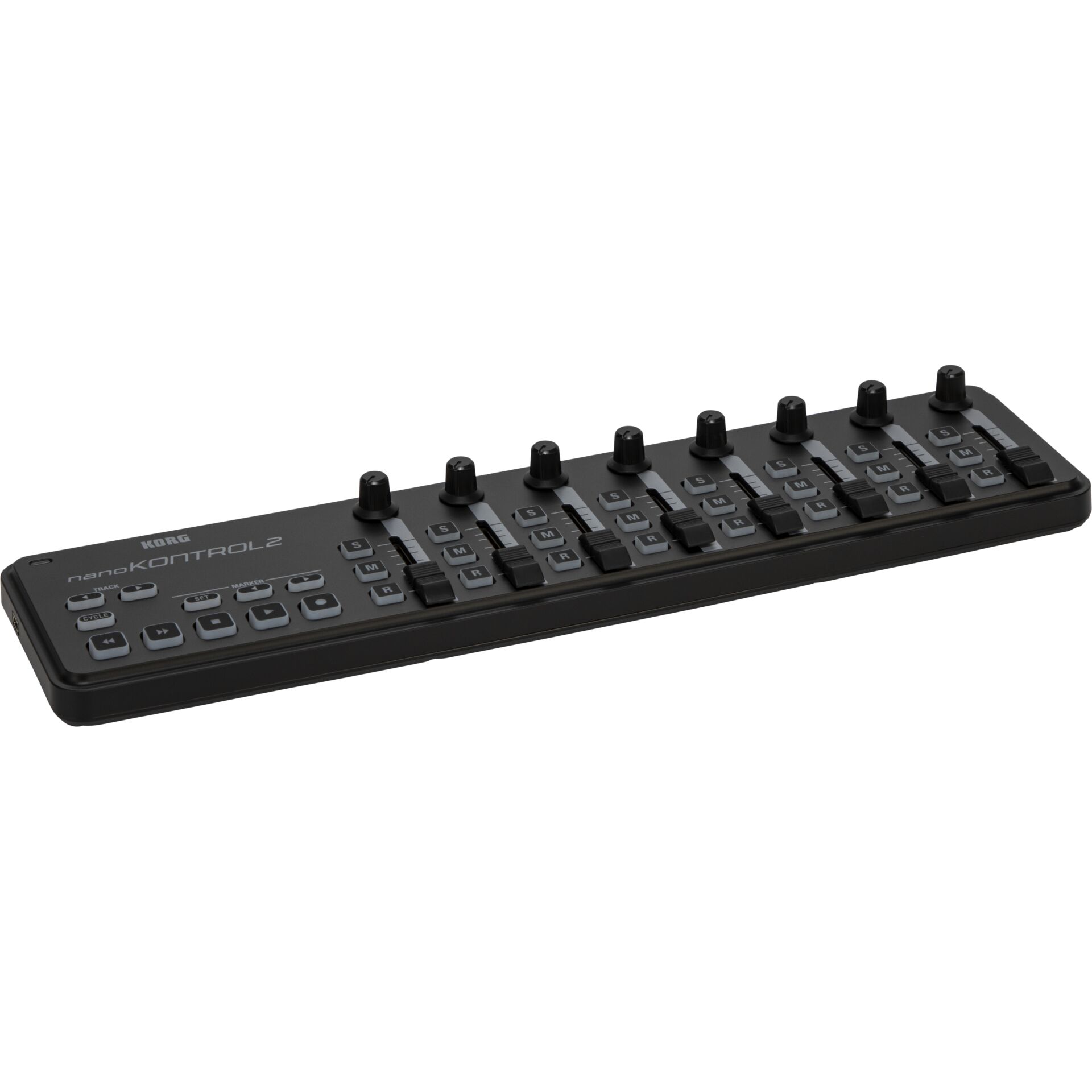 Midi-Controller, Korg Nanokontrol2, USB-Controller, Knöpfe, Schwarz