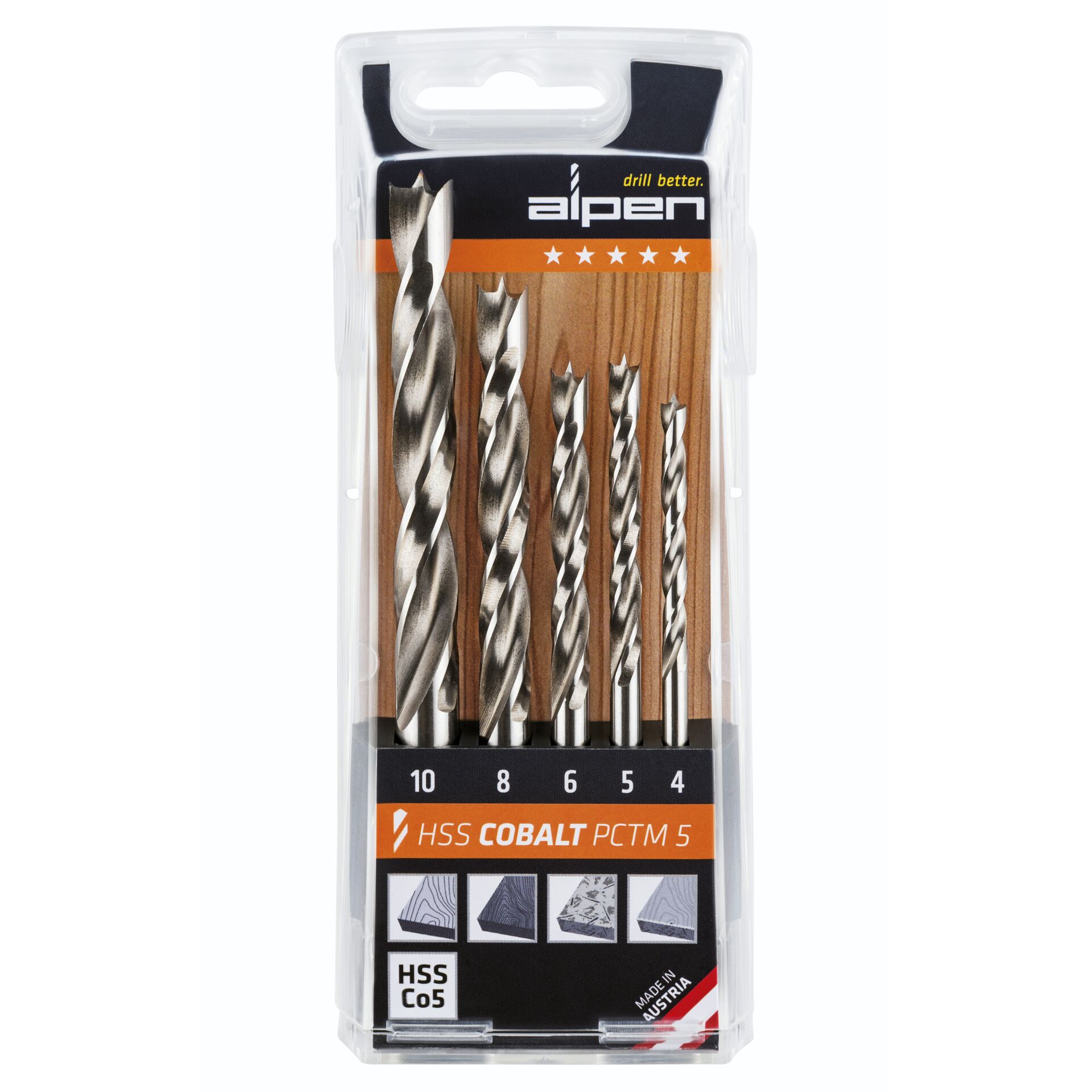 Alpen HSS-Cobalt PCTM 5-tlg