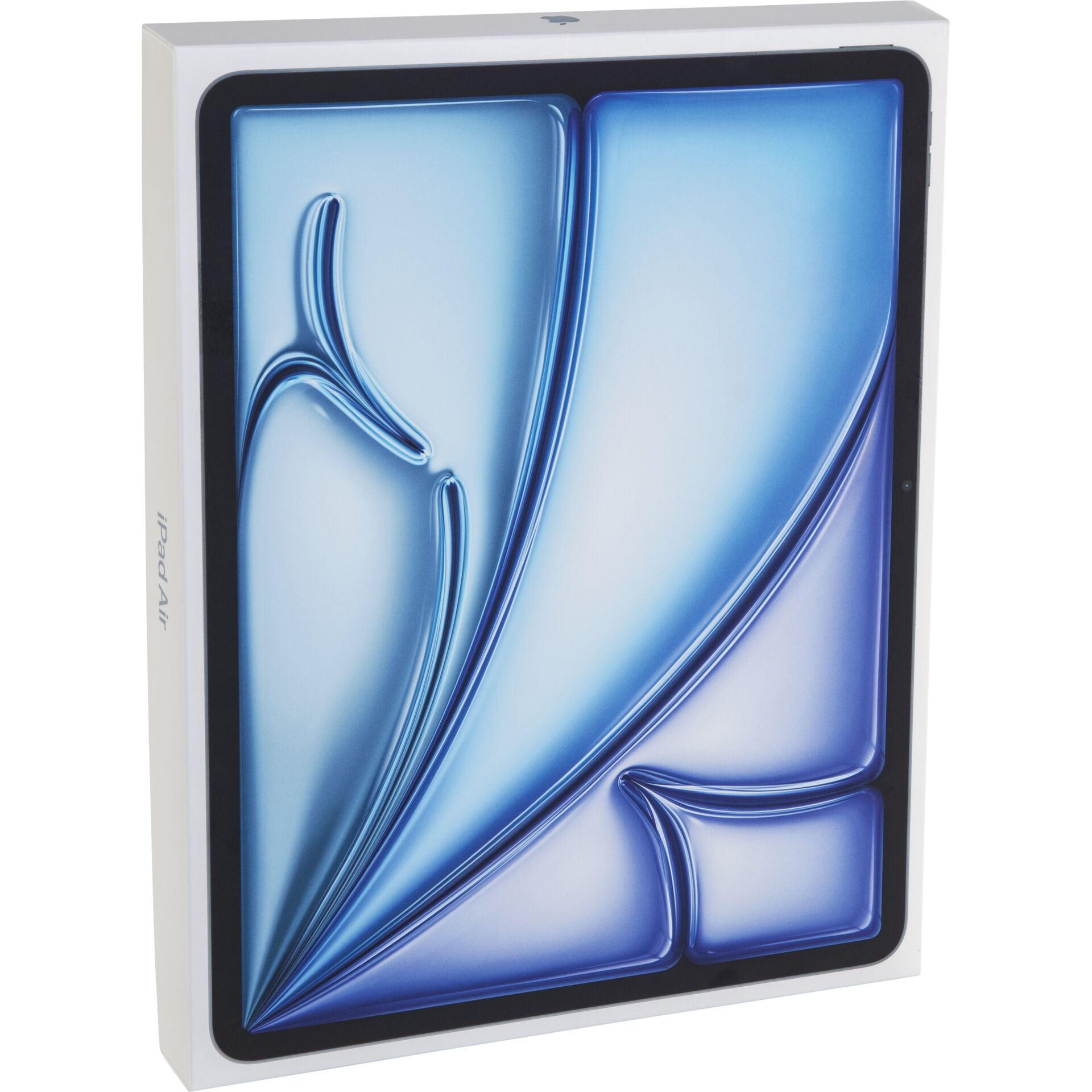 tablet, iPad, box, blau, display