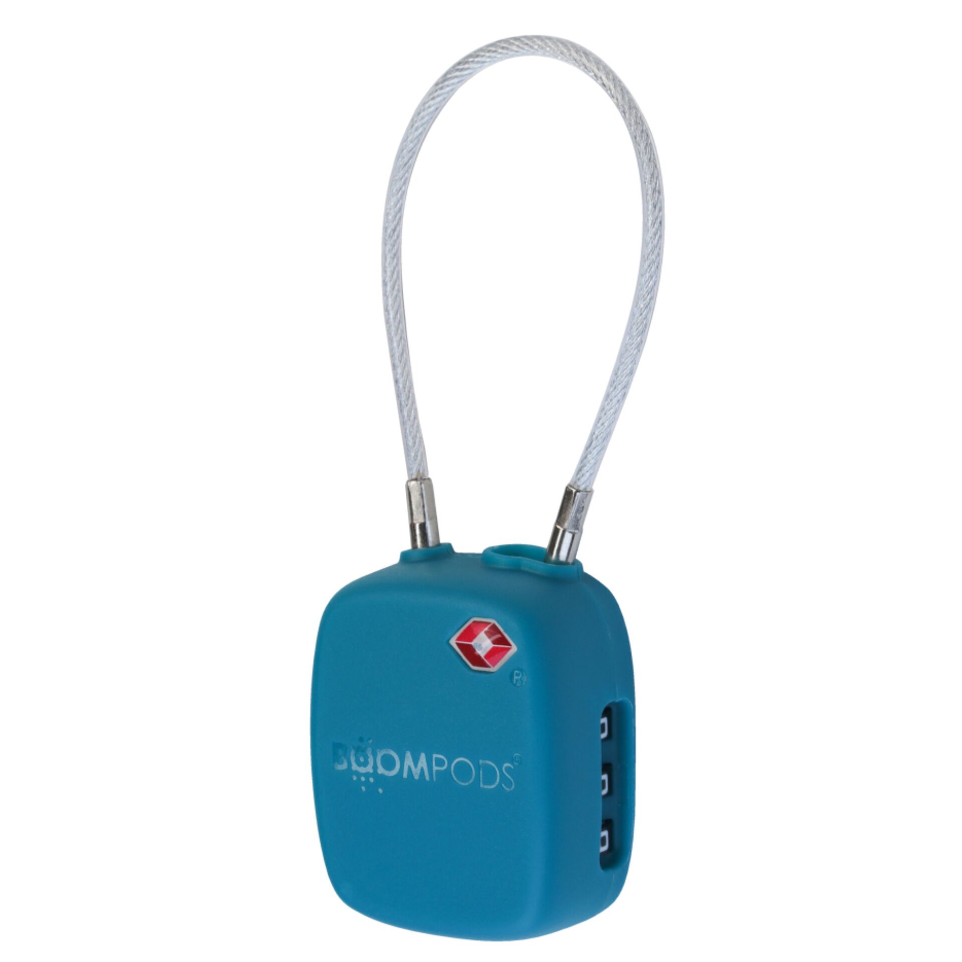 Boompods LOCK TSA Bag Tracker  Ocean Blue