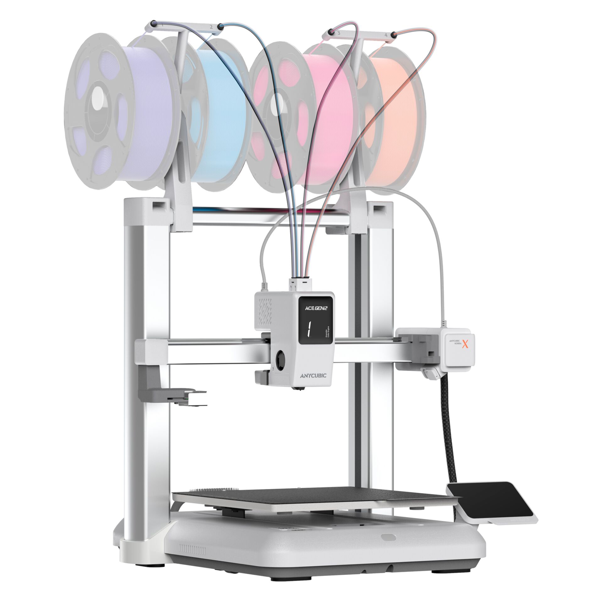3D-Printer, Filament-Spulen, Kunststoff-Printer, Bed-Niveau, Stift-Plattform