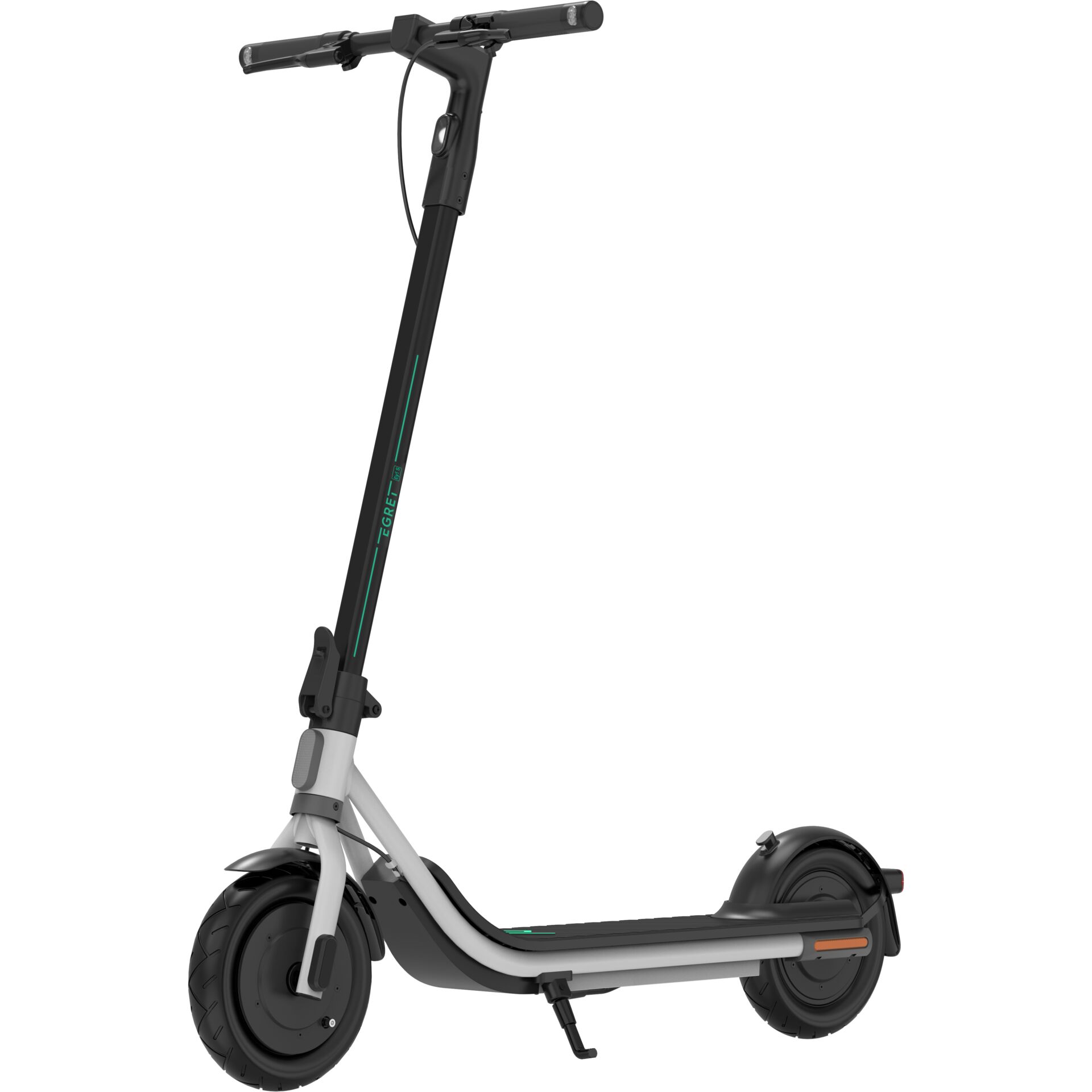 E-Scooter, Elektroroller, Faltbar, Vordergelenk, Schwarz-Grün