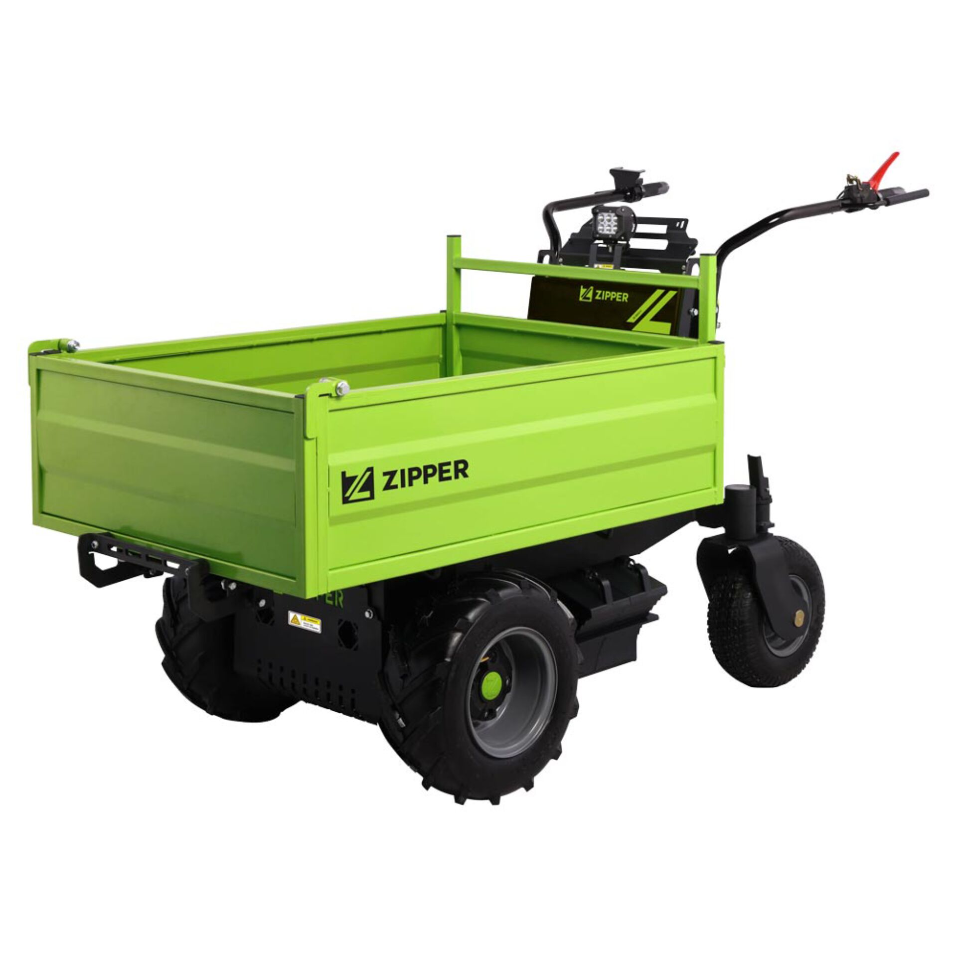 Gartenwagen, Aufsitzwagen, Anhänger, Grün, Zipper