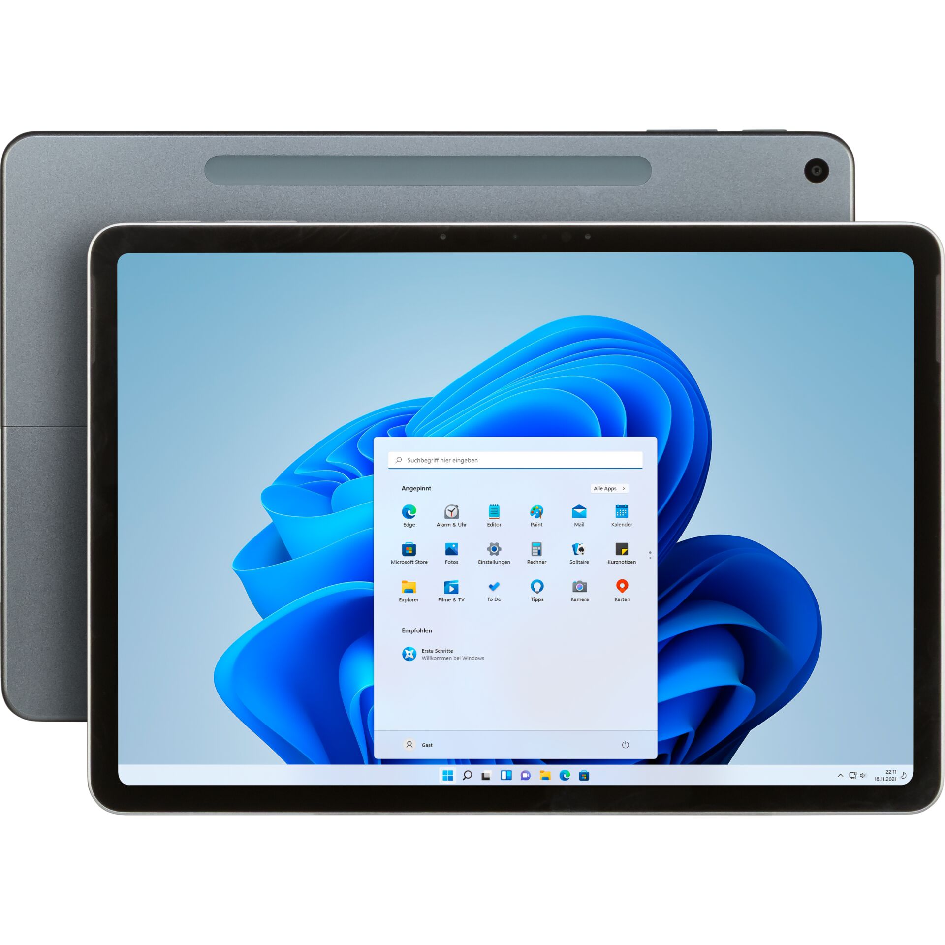 Tablet, Windows-Tablet, 12,4 Zoll, Frontkamera, Touchscreen