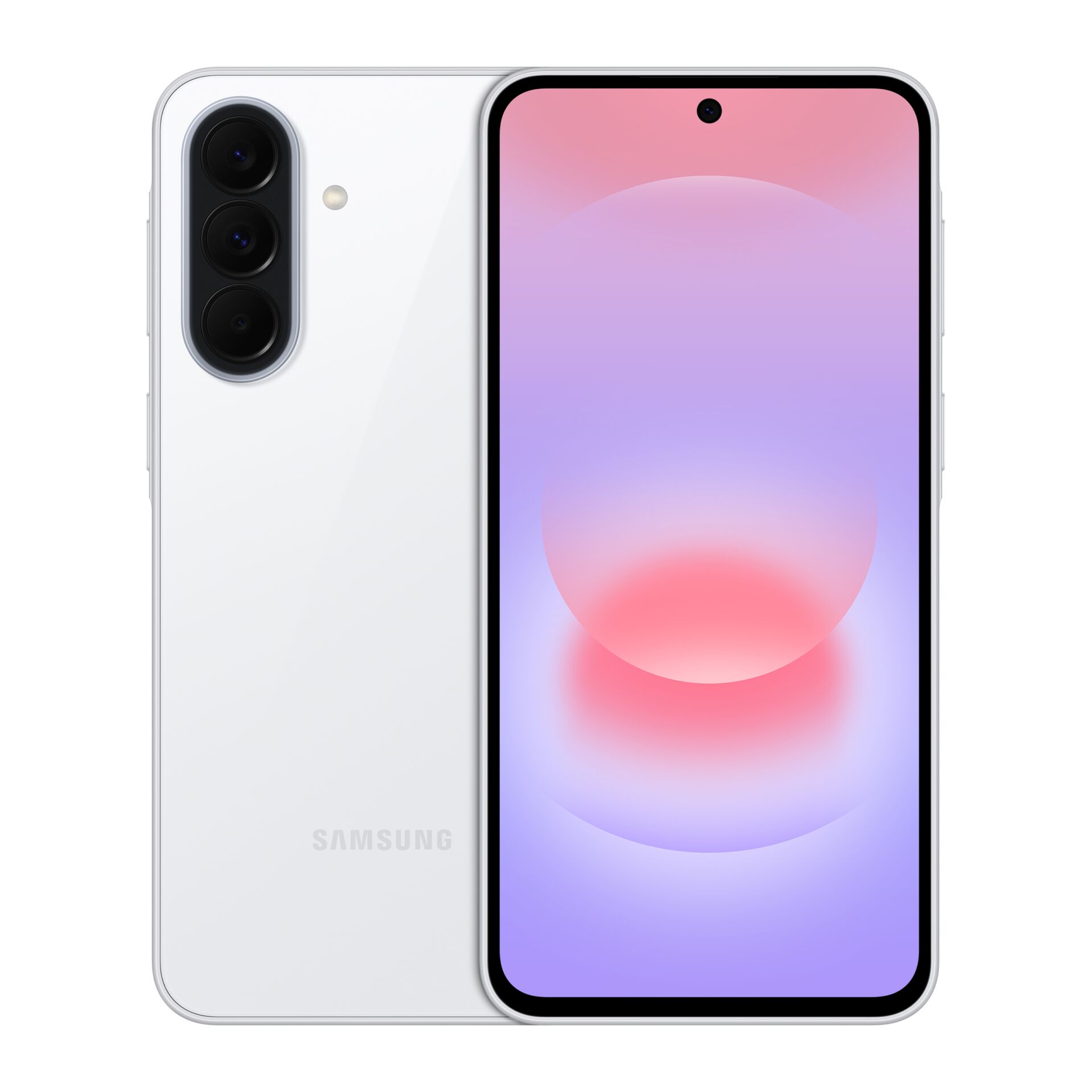 smartphone, galaxy, Quad-Kamera, weiß, randloses display