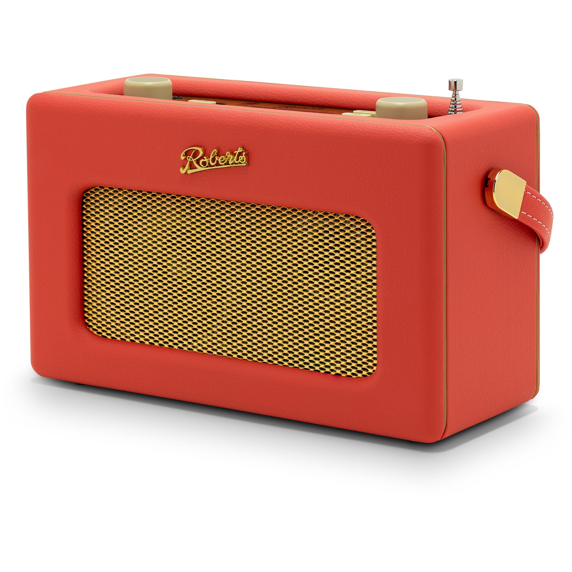 portables, Lautsprecher, Orange, Mesh-Gitter, goldene Akzente