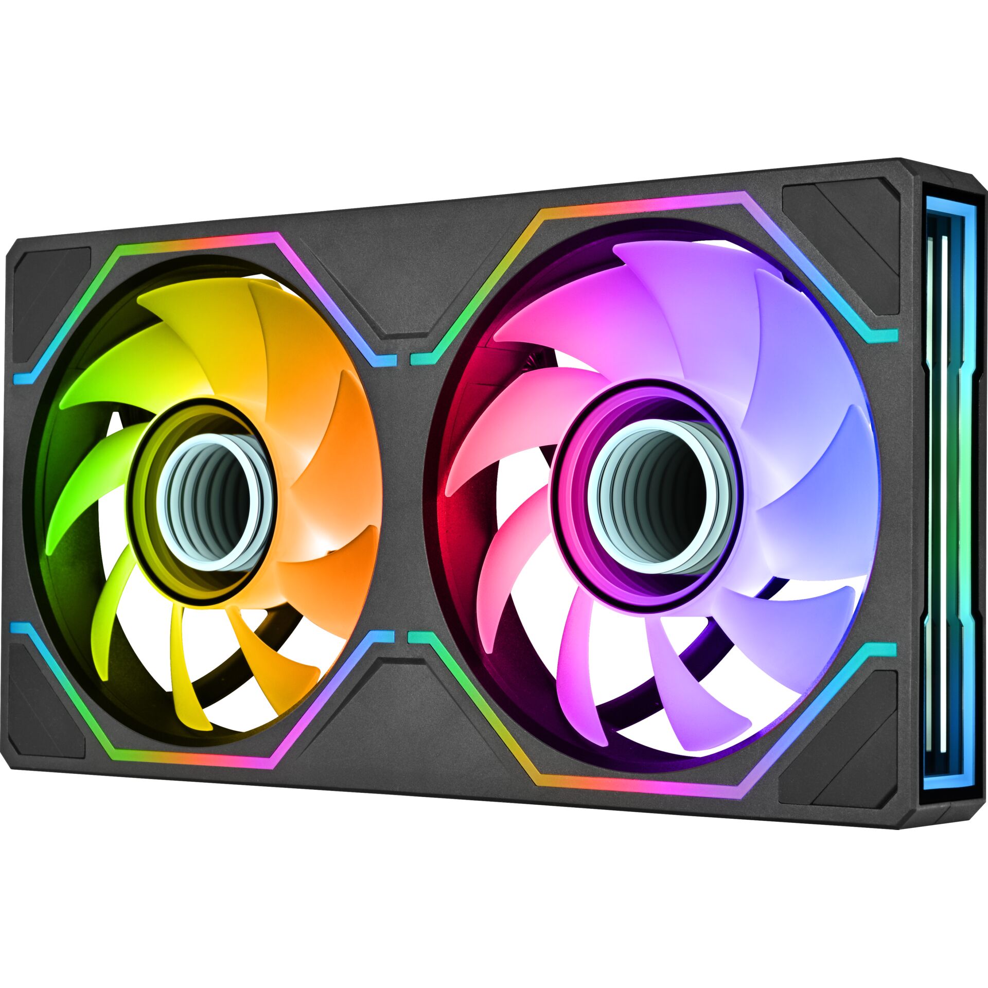Grafikkarte, RGB-Lüfter, PCIe-Karte, GPU-Karte, Kühlung RGB