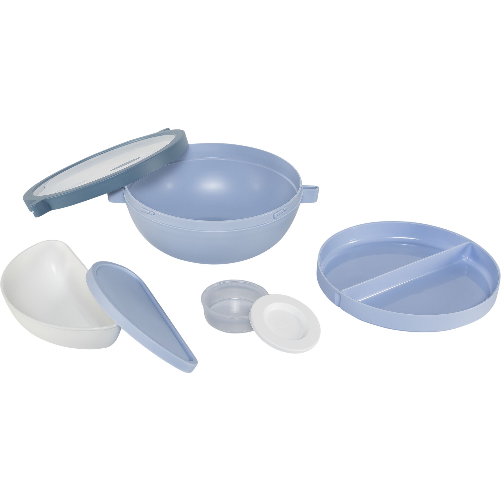 Lunchbox, Bento, Lunchbehälter, Snackbox, Plasticset