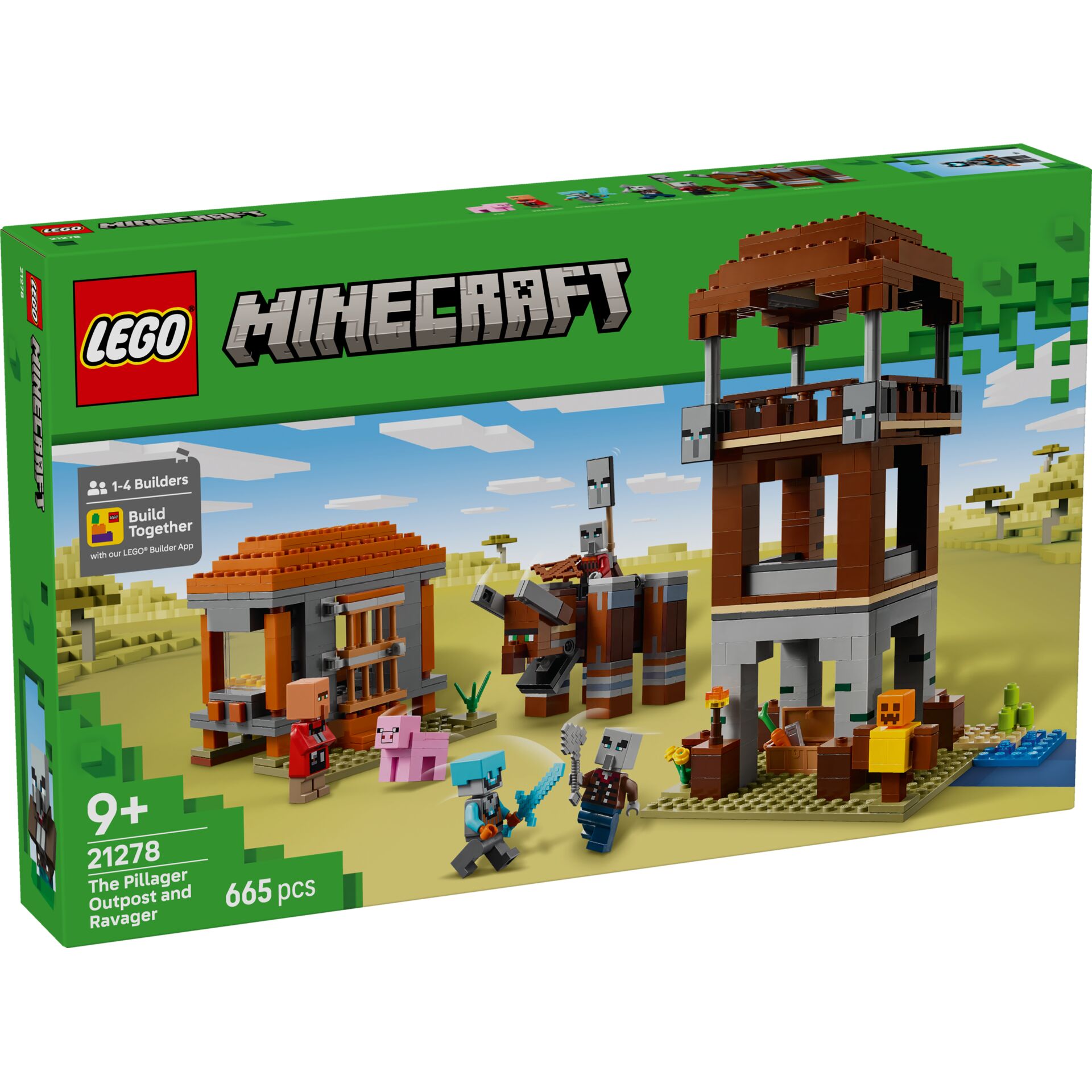 Lego, Minecraft, Bauwerk, Outpost, Ravager