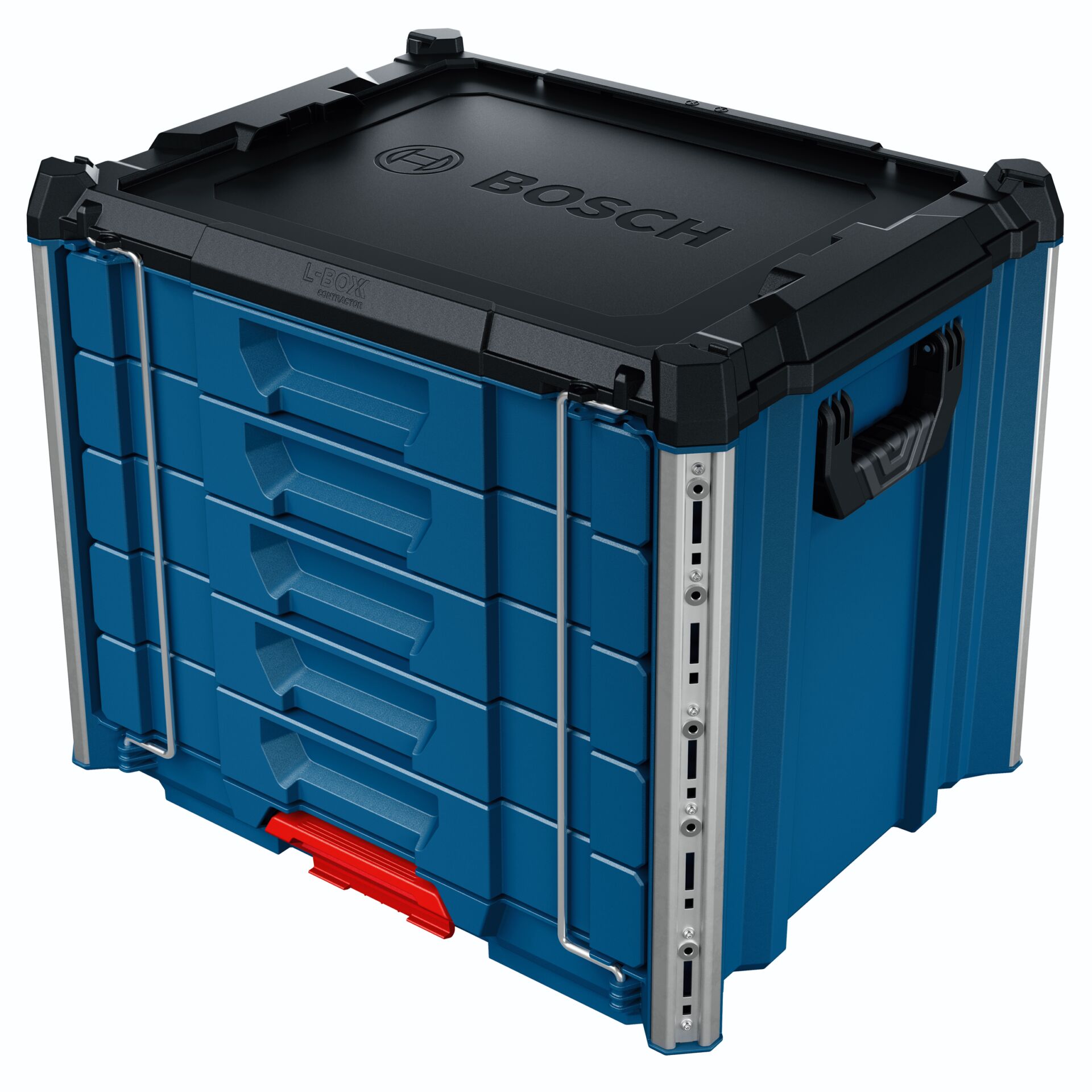 Werkzeugkasten, Laufwerkbox, Werkzeugkiste, Schubladenkasten, Bosch-Design