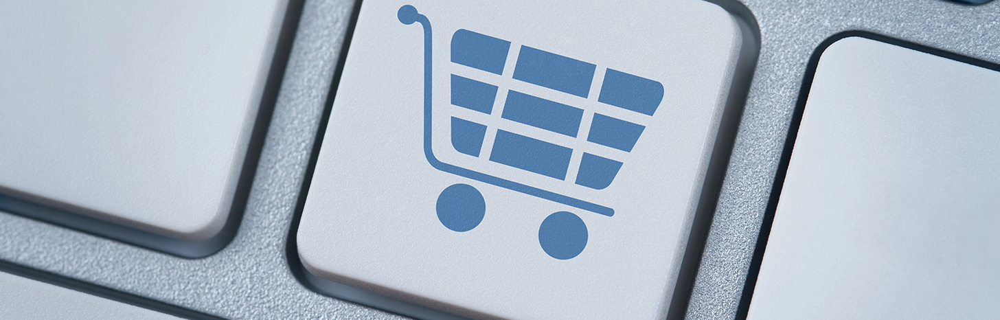 abstract, geometrisch, blau, verlauf, form, Einkaufswagen, Warenkorb, Shoppen, Onlinehandel, Kauf
