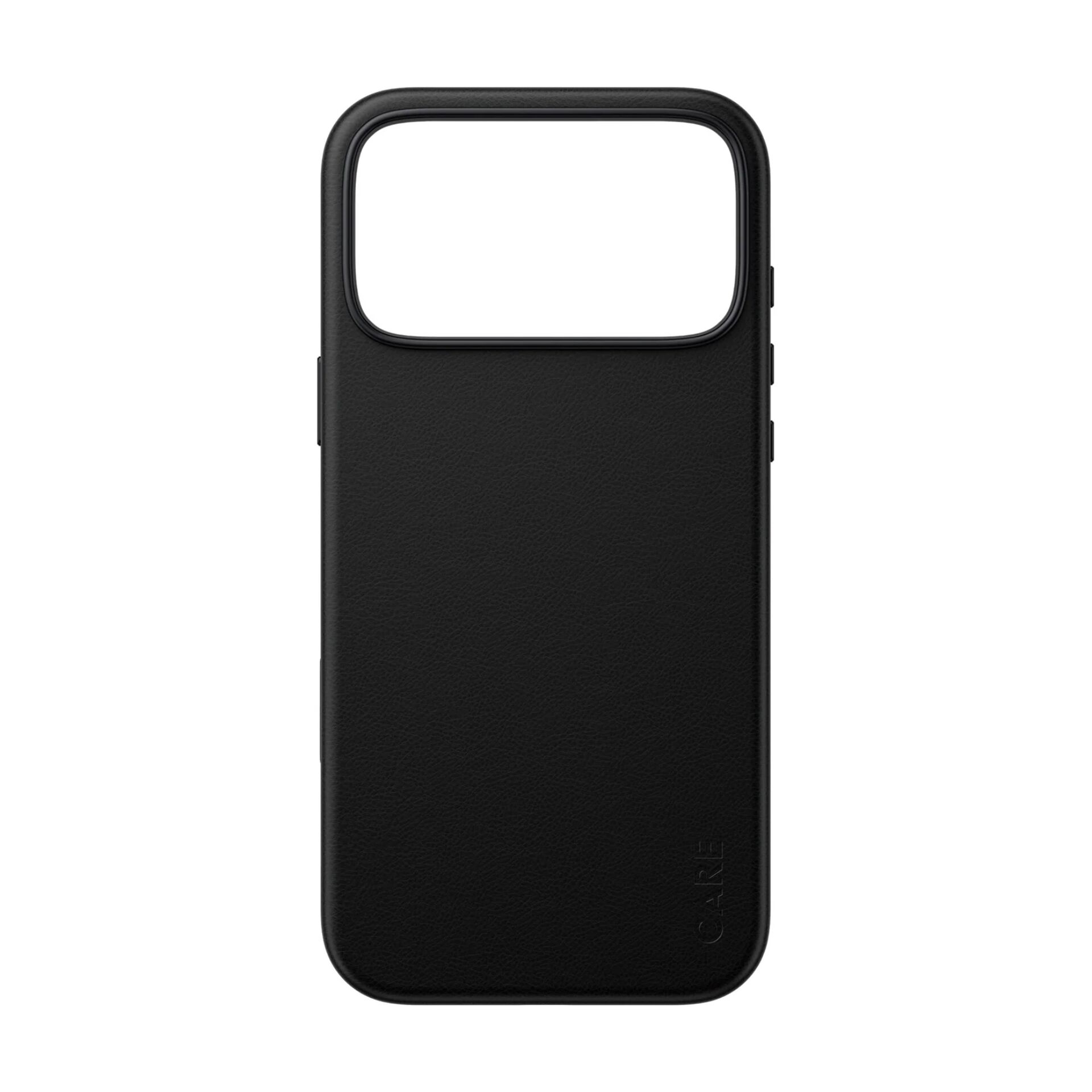 iPhone-Hülle, schwarz, Leder, Kartenfach, Kameraausschnitt