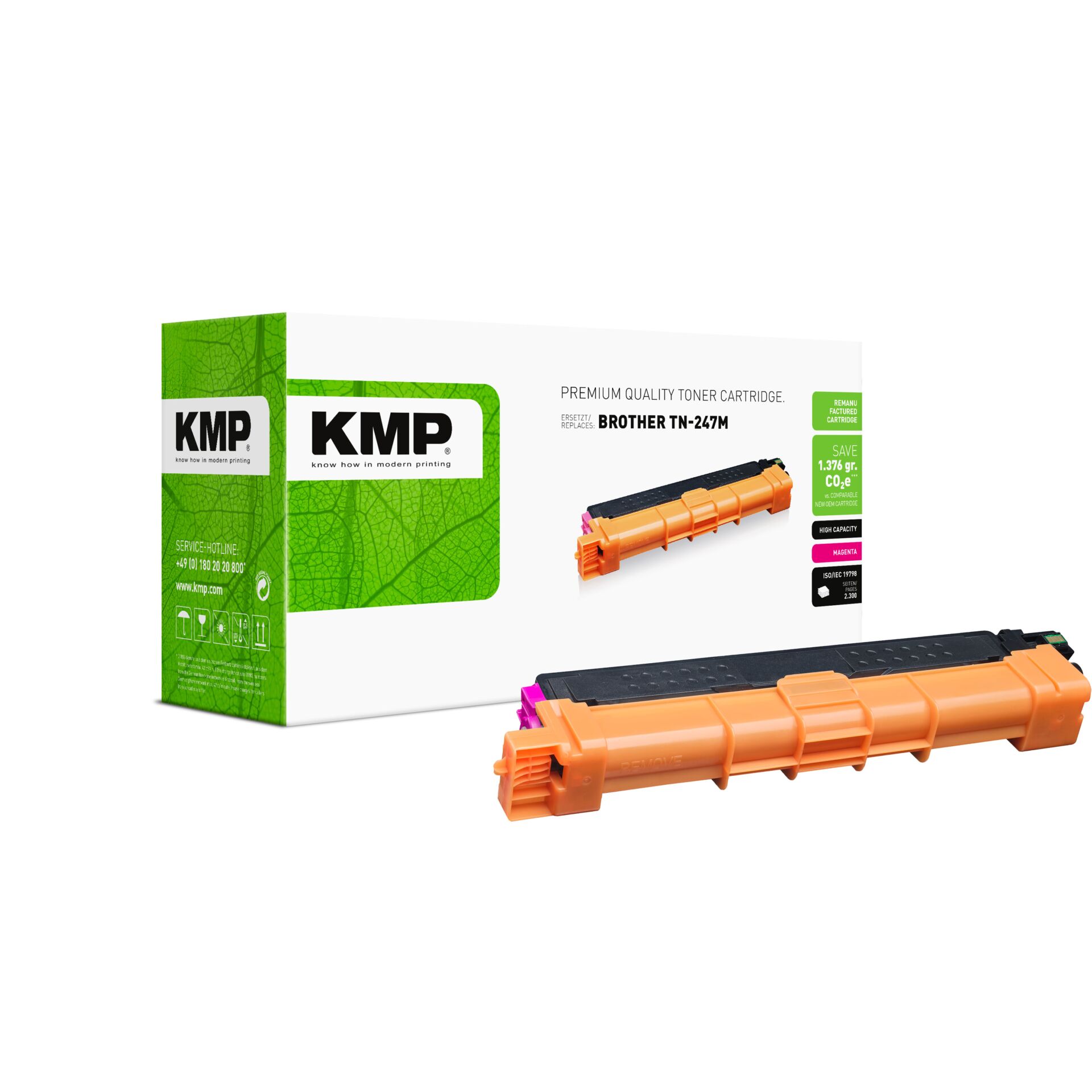 Toner-Kassette, Toner Cartridge, KMP, Orangene Patrone, Printer Zubehör