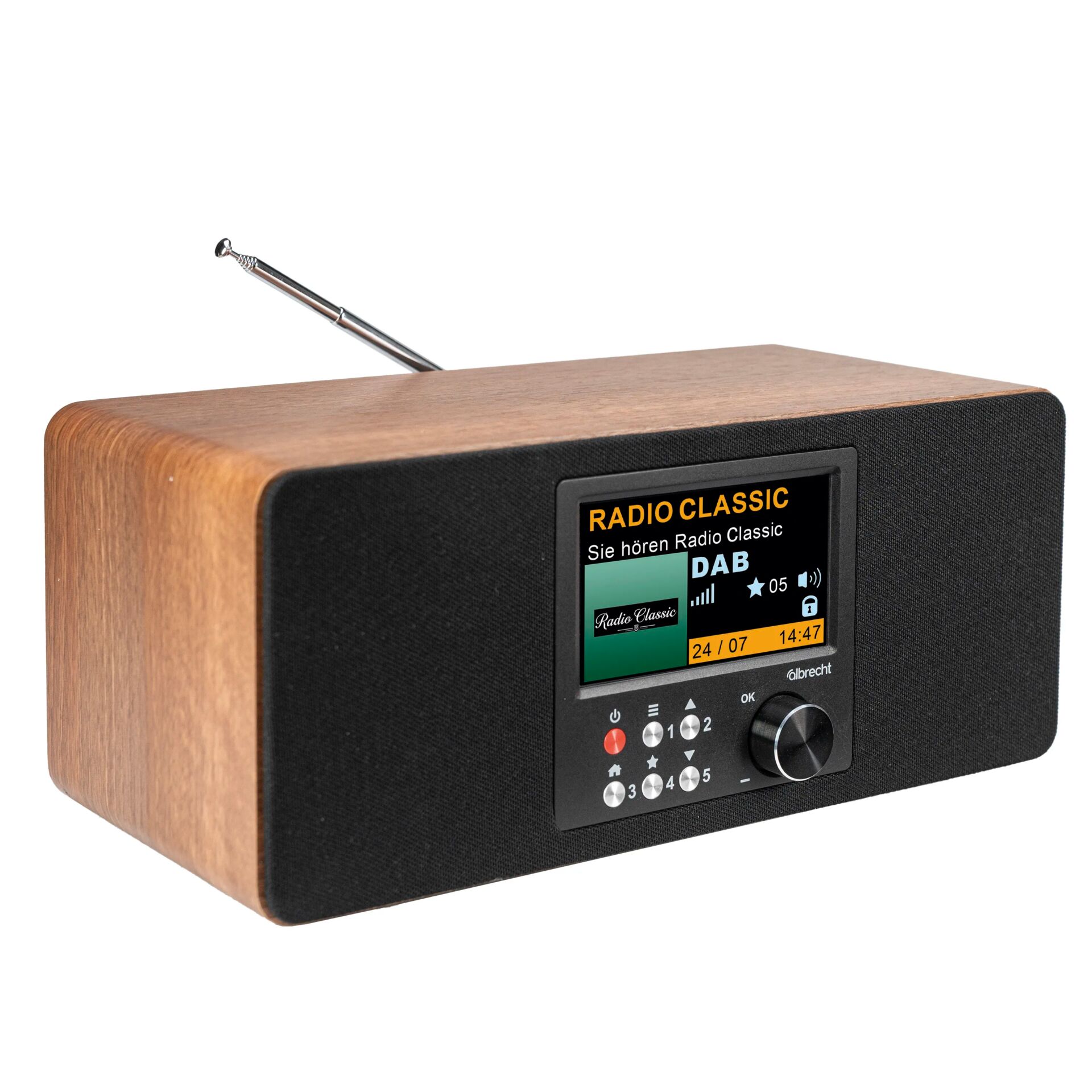 Radio, DAB, Holzgehäuse, Tischradio, Display