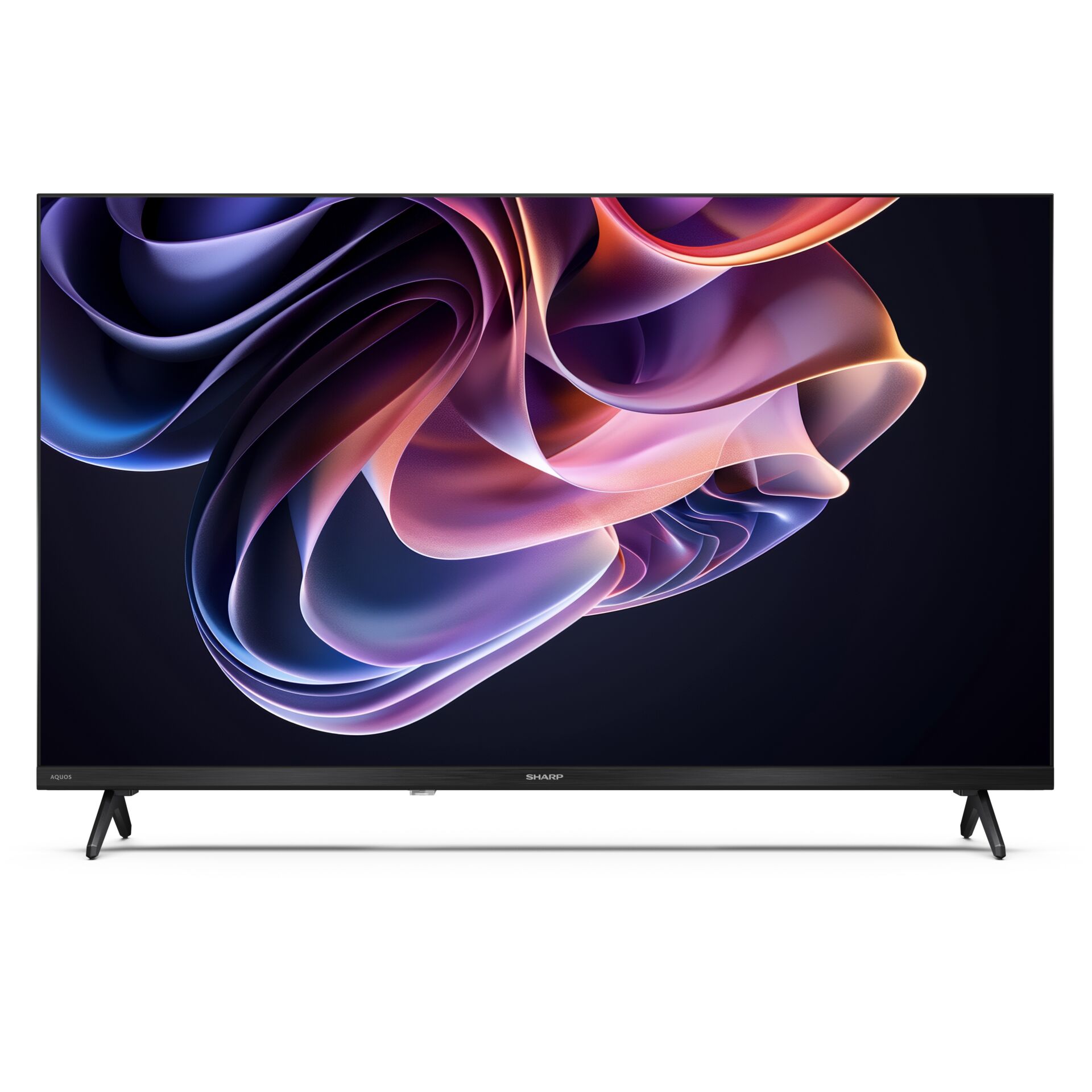 Fernseher, LED, Flachbild, Schwarz, Standfuß