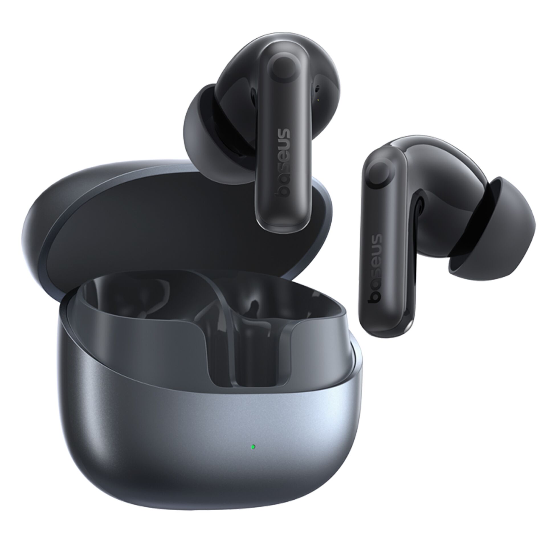 In-Ear, Drahtlose Ohrhörer, Bluetooth, Hülle, Dunkelgrau