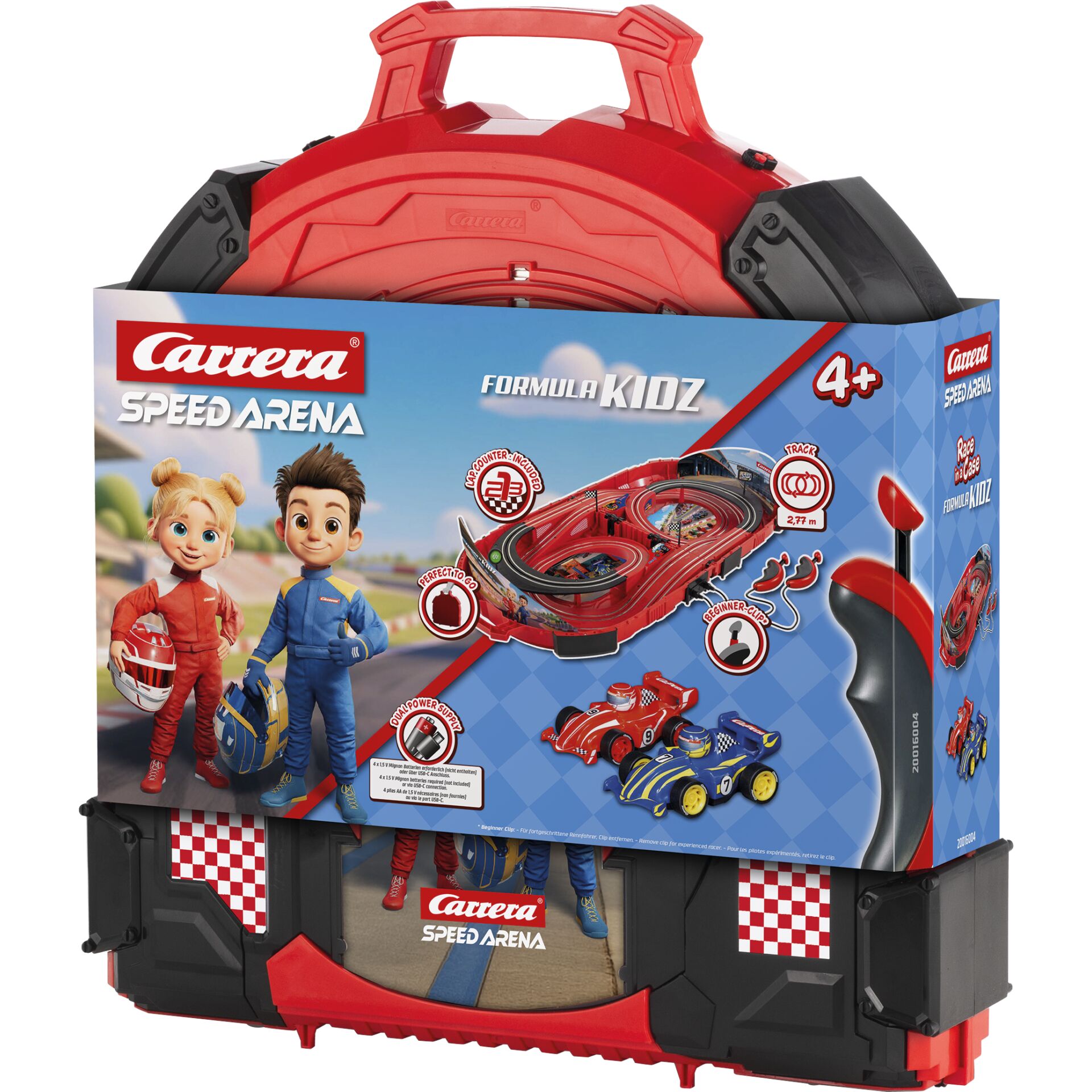 Kidt RC Rennbahn, Formel Kidz, Rennbahn-Set, Mini Rennwagen, Karbinen-Trainer