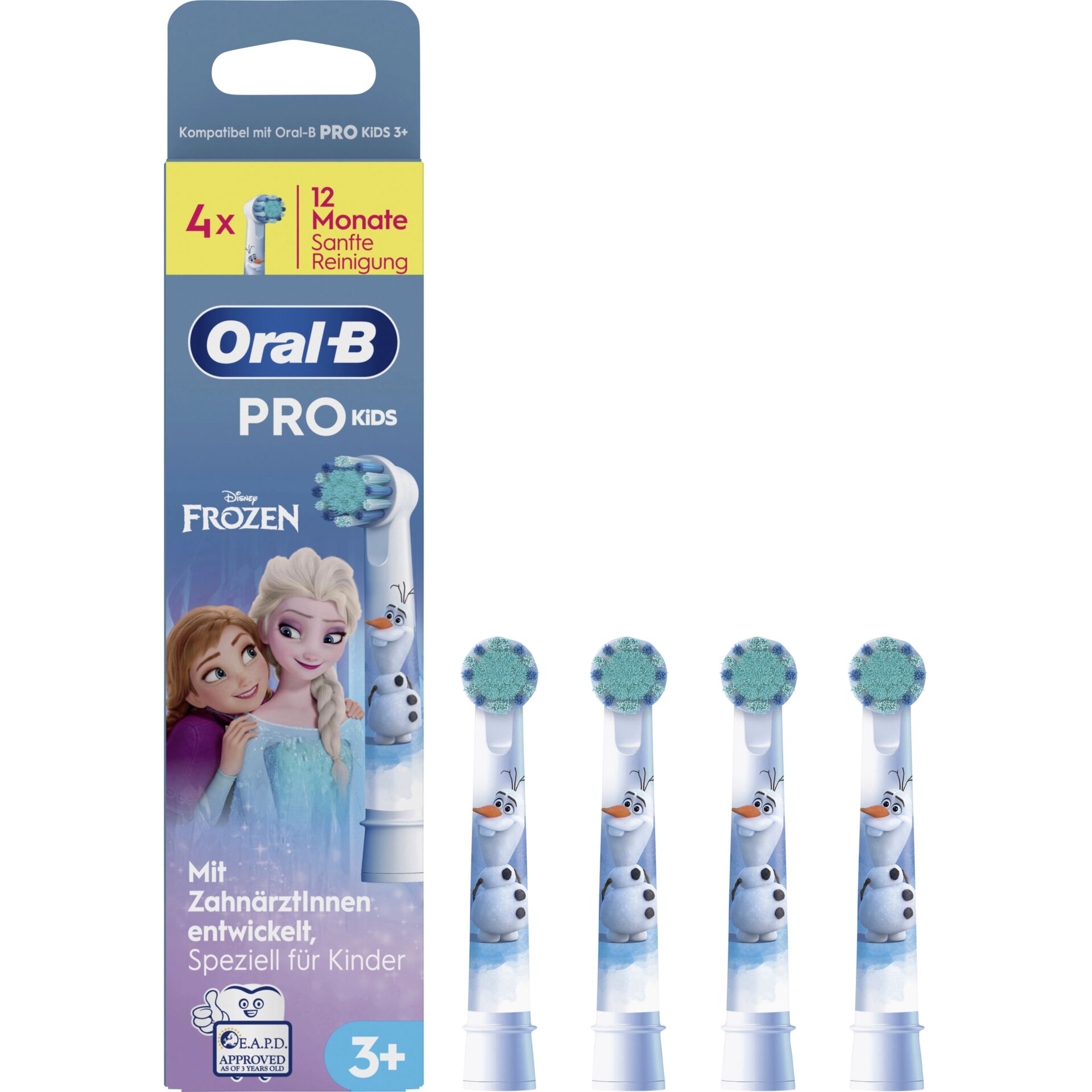 Zahnputasten, Kinder, Pro-Kids, Disney-Frozen, Weiß-Blaues Design
