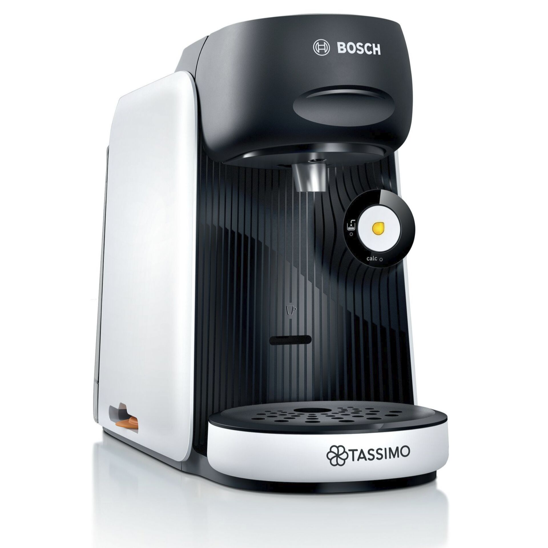 Kaffeemaschine, Kapselmaschine, Tassimo, Schwarz, Gehäuse silber