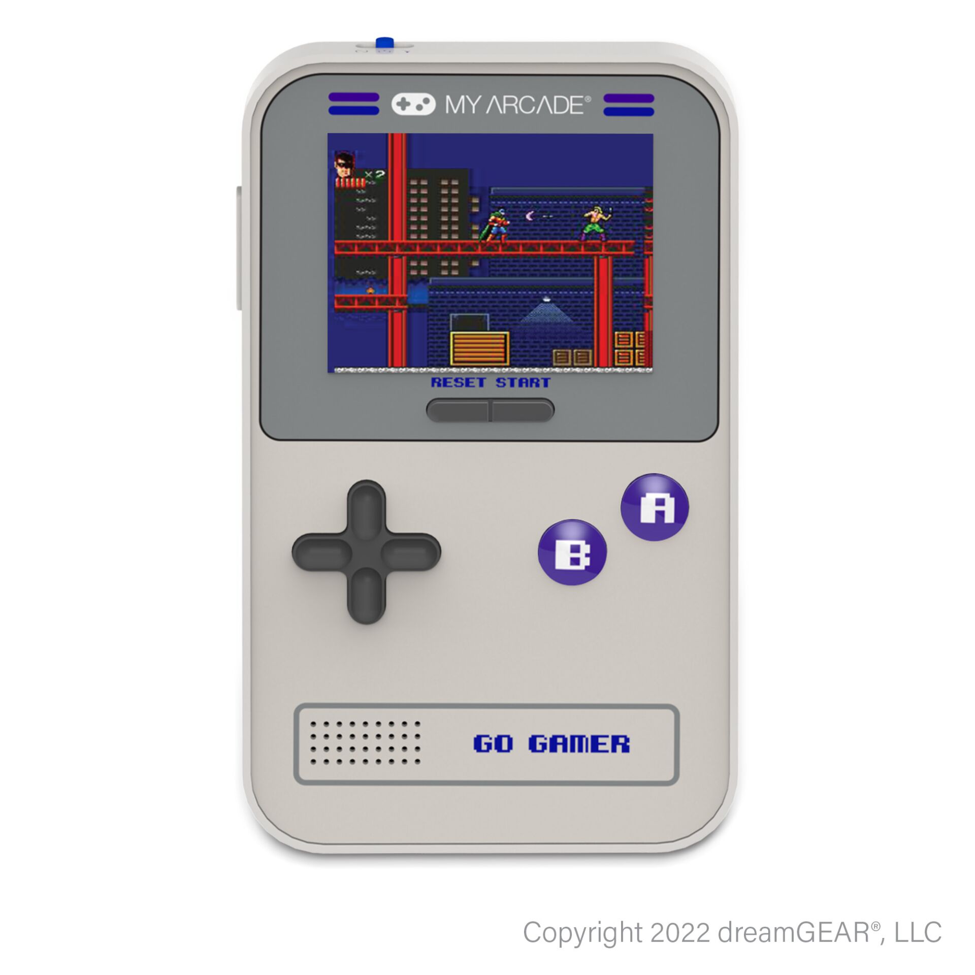 Handheld-Konsole, Retro-Gaming, Tragbares-Spiel, D-Pad, Go-Gamer