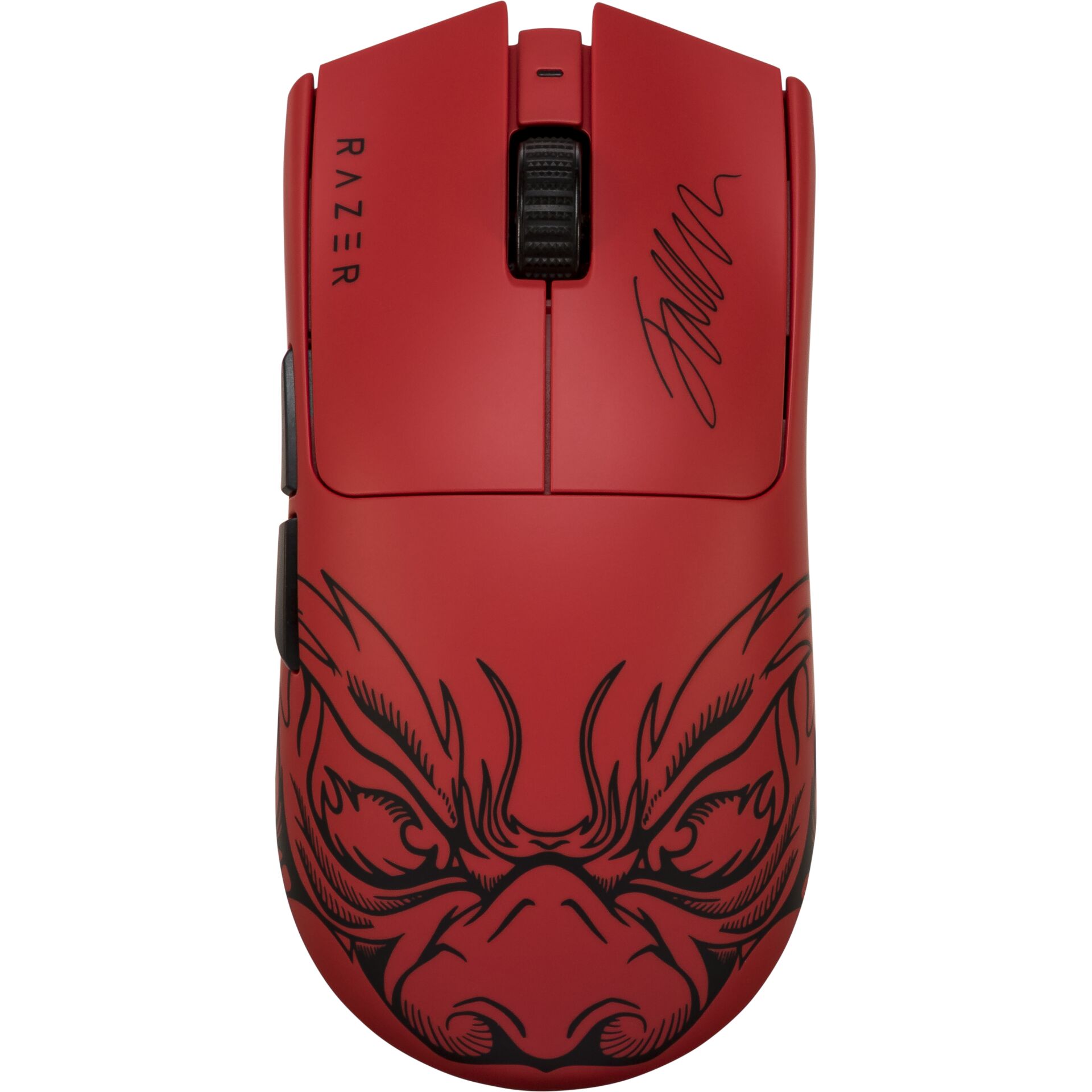 gaming-mouse, rot, kabellos, ergonomisch, gaming-design