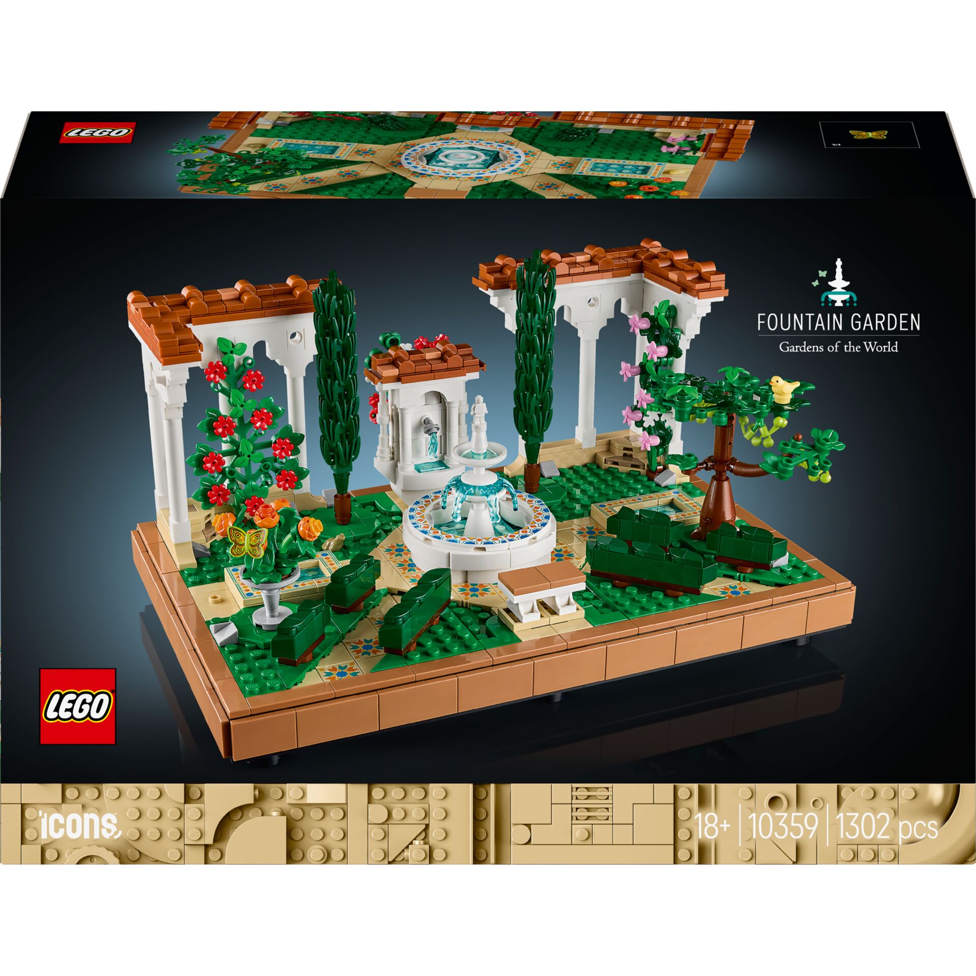 Lego, Garten, Garten-Set, Fountain, Skulpturenset