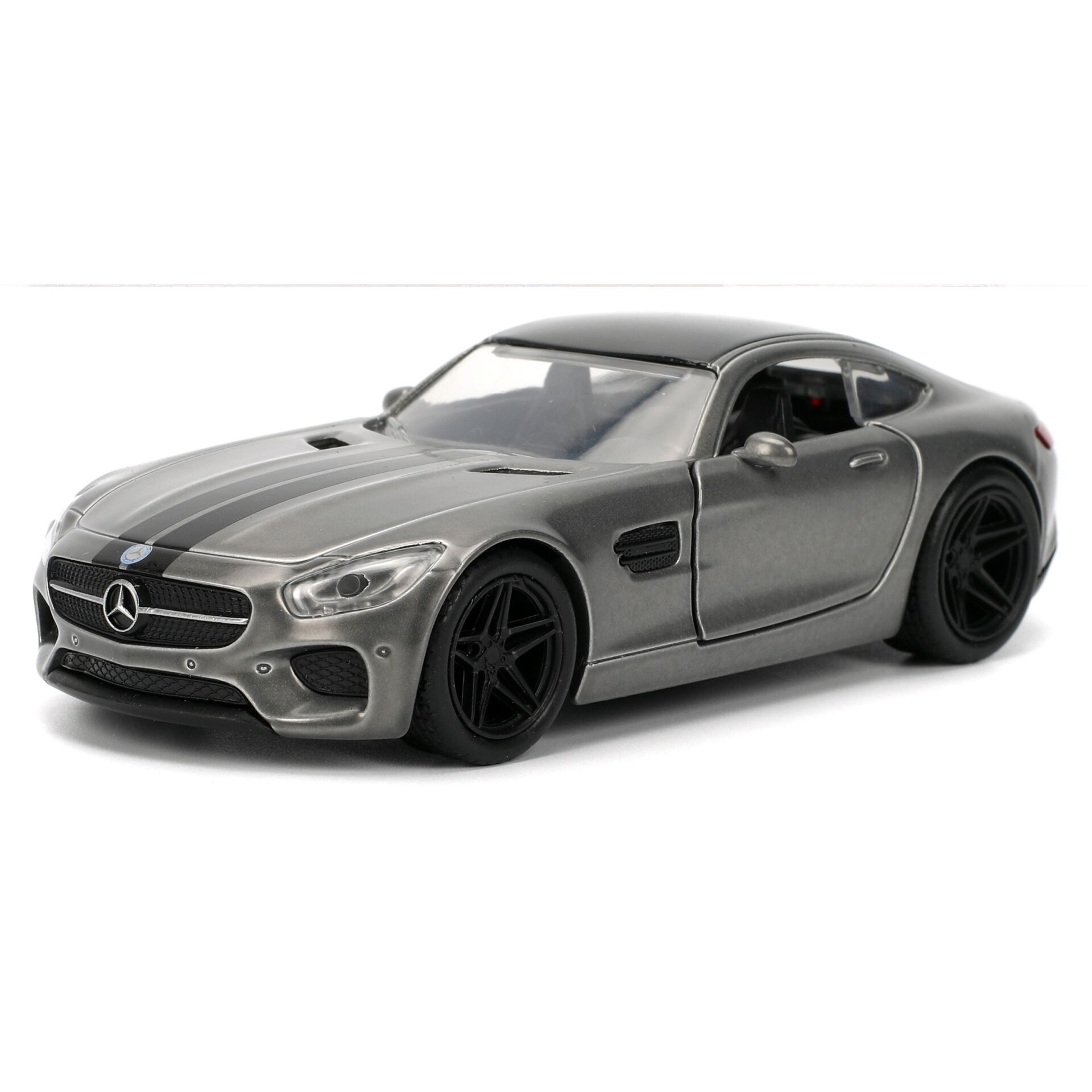 modellauto, Mercedes, grau, Sportcoupé, Metallmodell