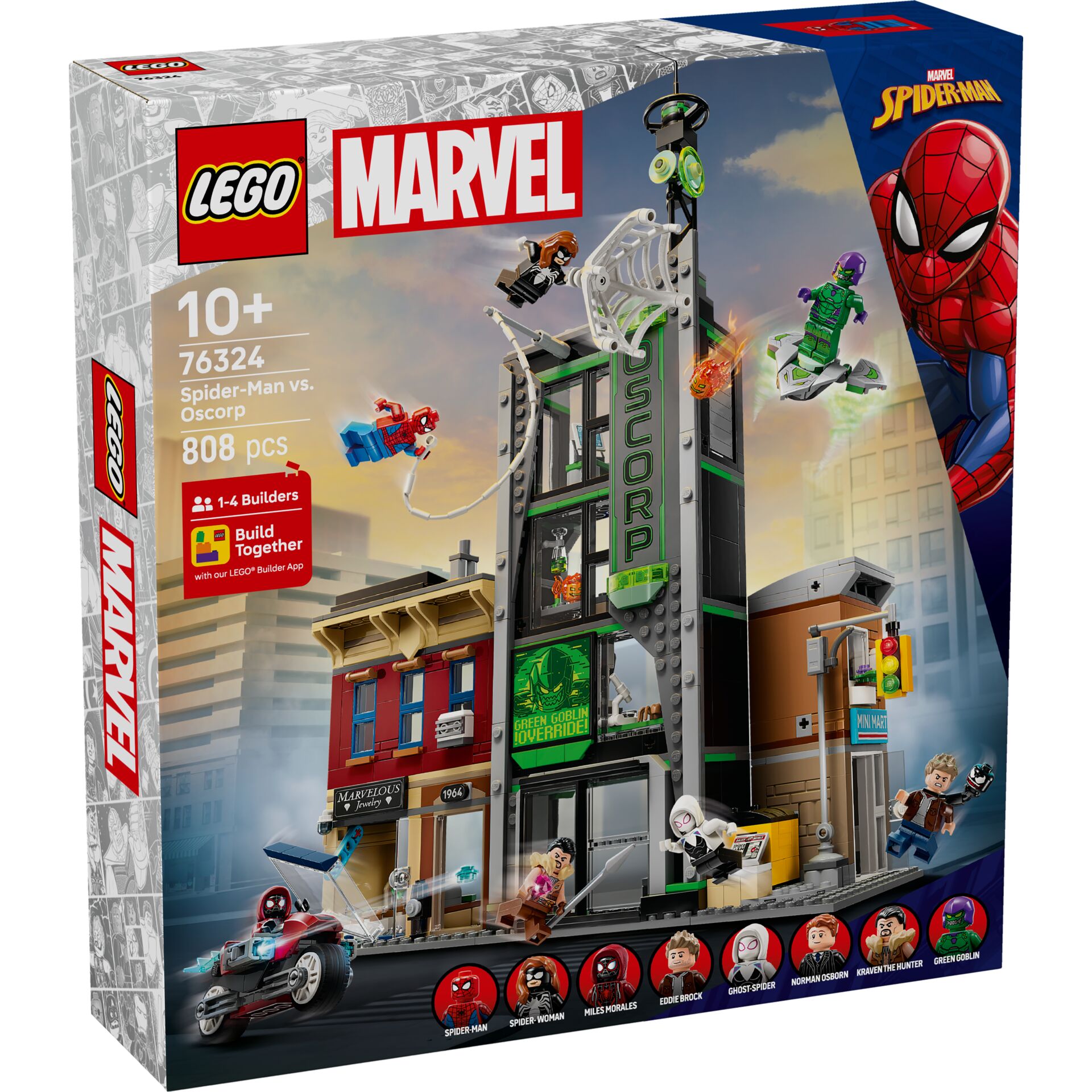 LEGO, Marvel, Spider-Man, Stadtbau, 808 Teile