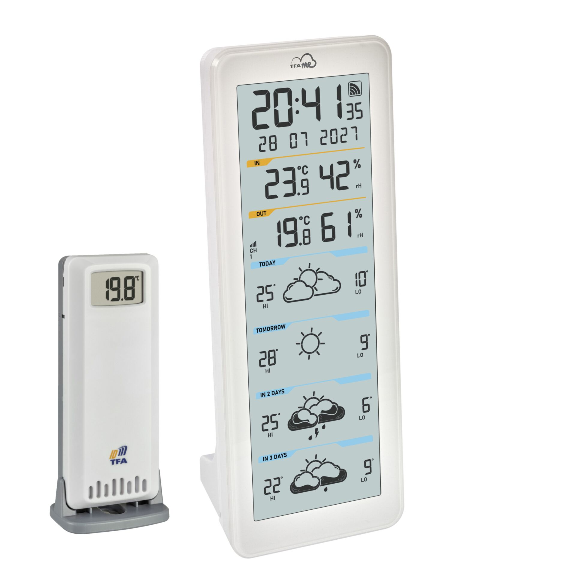 Wetterstation, Digitalanzeige, Feuchtigkeit, Temperatur, Wettervorhersage
