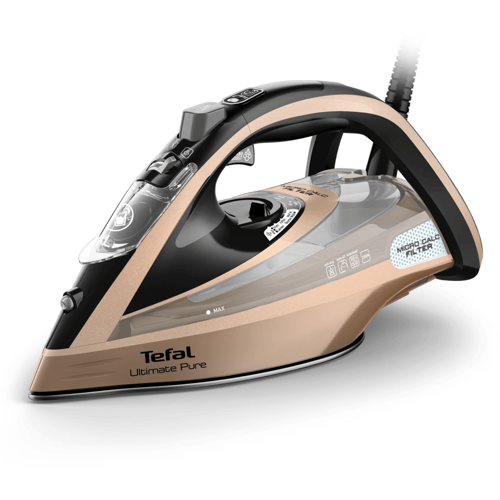 Dampfglätter, Bügelsohle, Glätten, Kabelzug, Tefal Ultimate Pure