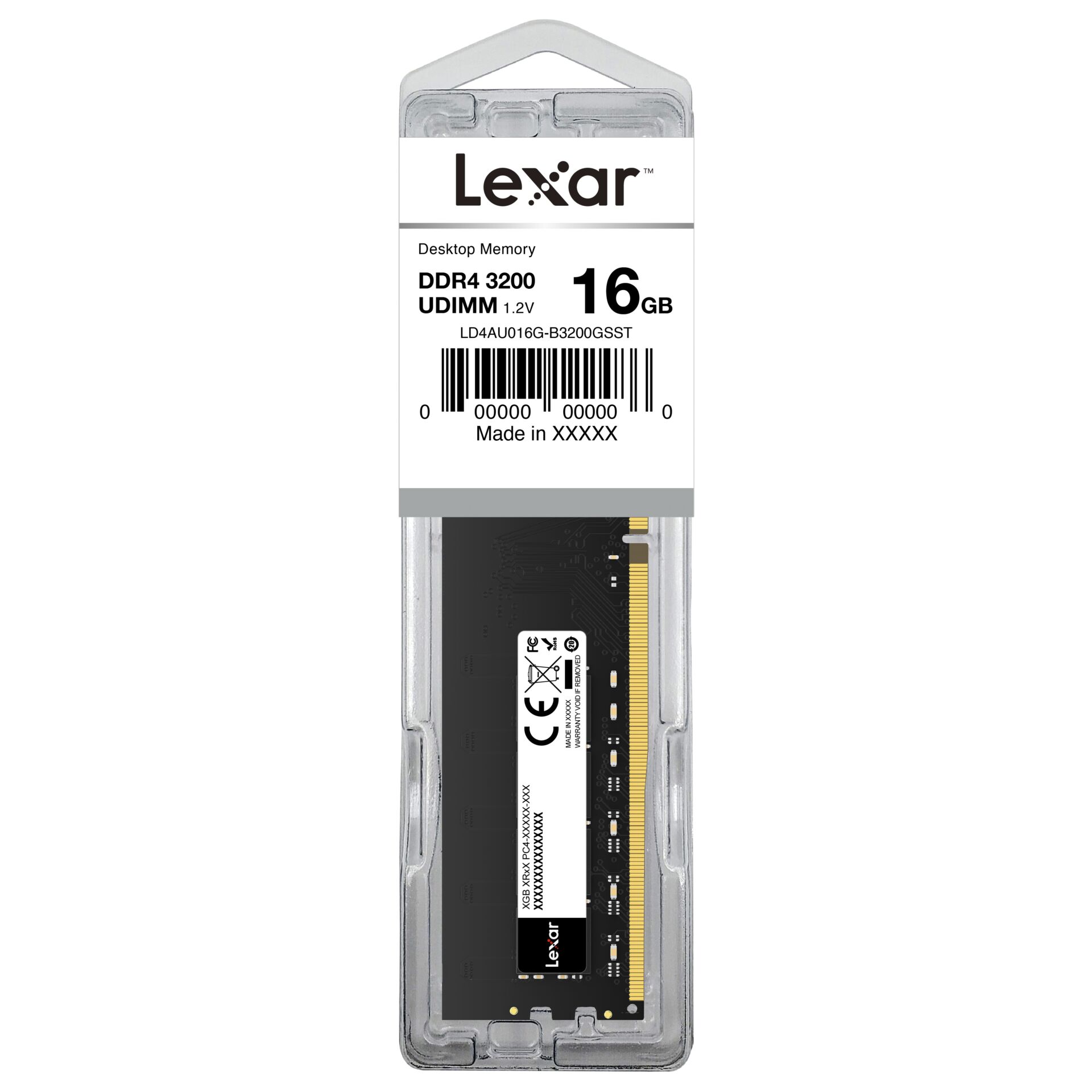 RAM, DDR4, 16GB, Desktop-Speicher, UDIMM
