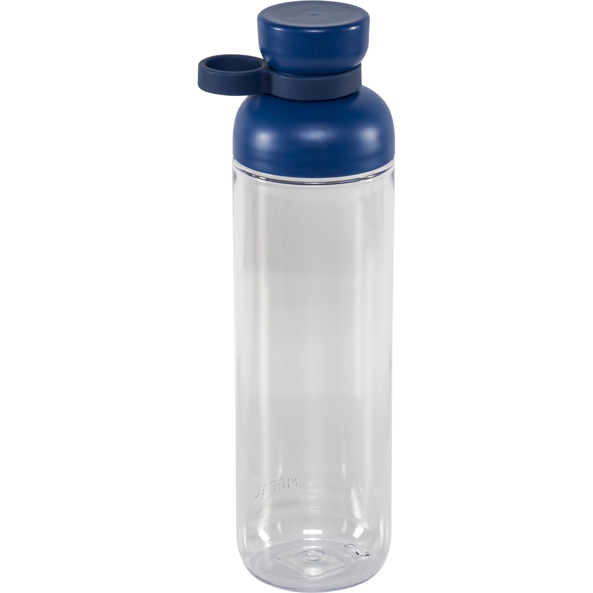 Trinkflasche, Glasflasche, Schraubverschluss, Blau, Transparent