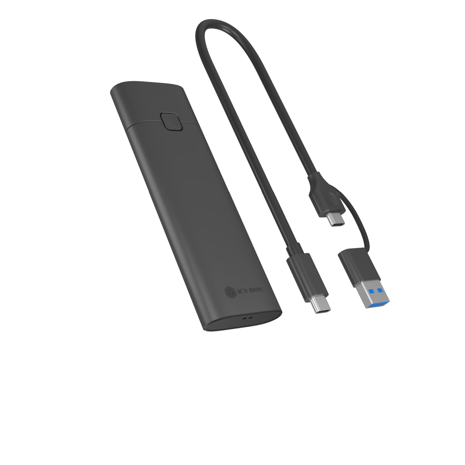 USB-C, Adapter, Hub, Powerbank, Schwarz