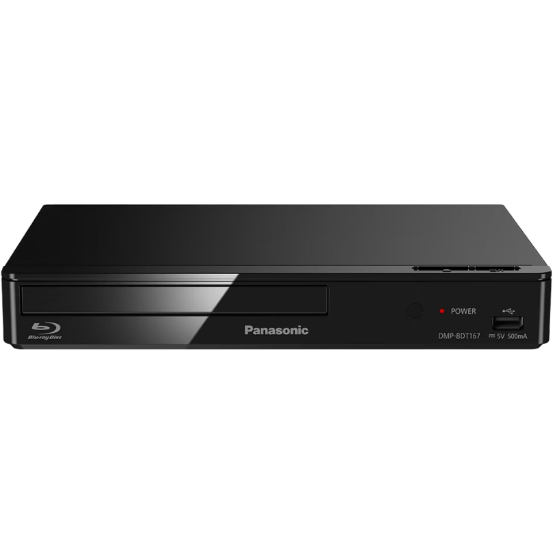 Blu-ray-Player, Panasonic, DMP-BDT167, schwarz, HDMI USB