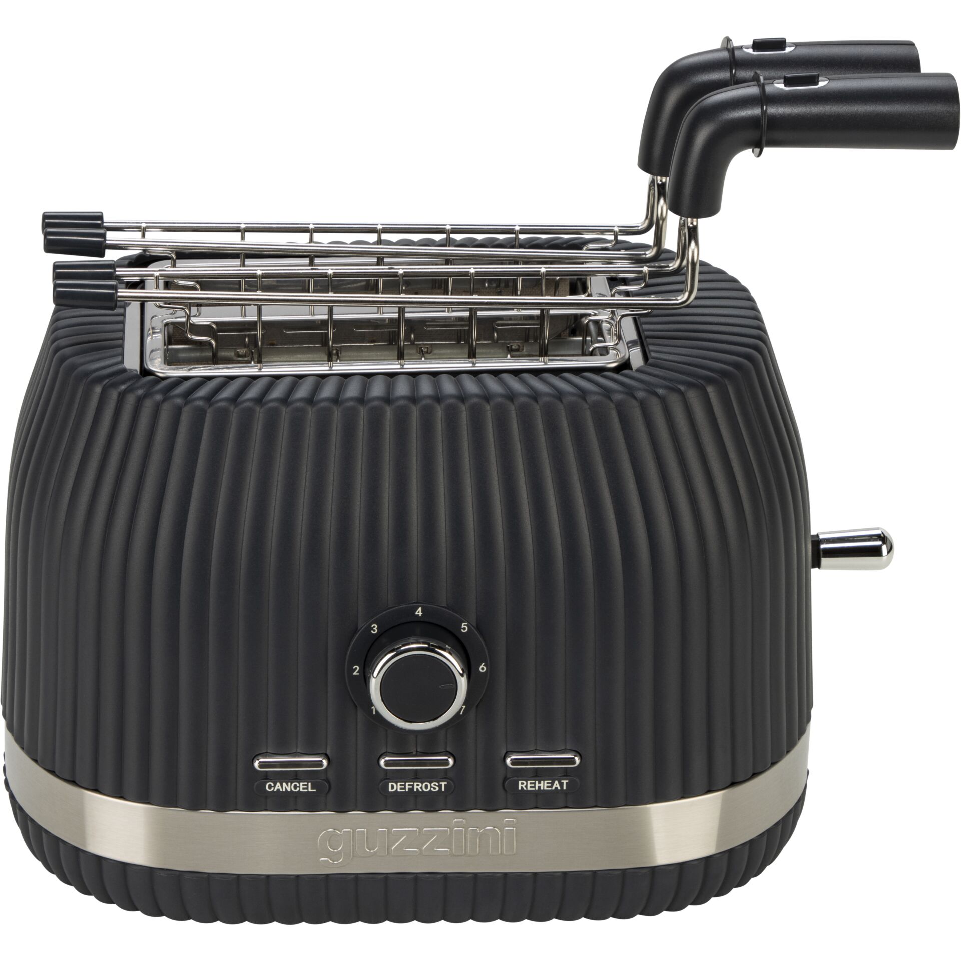 Toaster, Toaster für Toast, 2-Scheiben-Toaster, Rippengliederung, Drehknopf