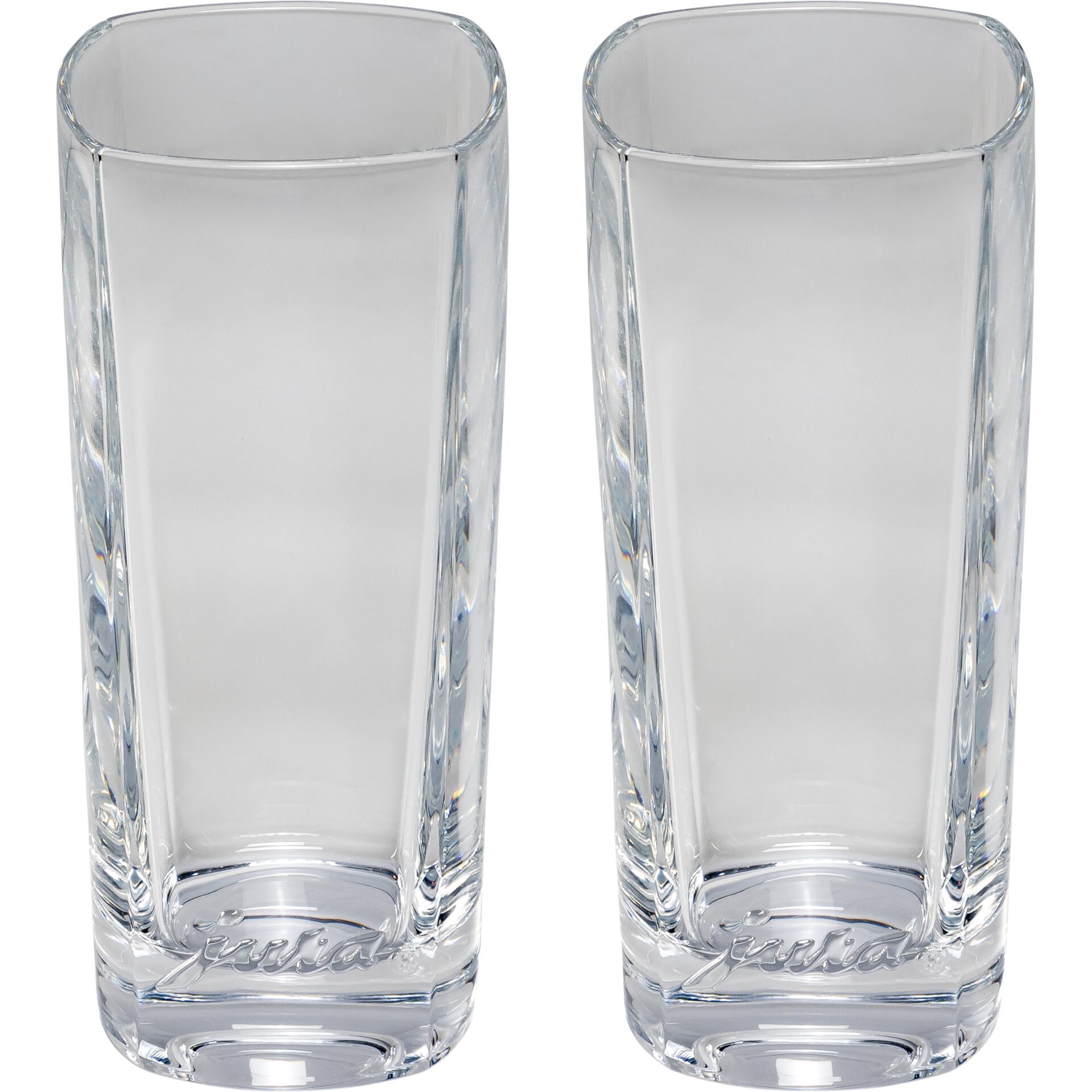 Glas, Shot-Glas, Klar, Stapelbar, Set aus zwei Gläsern