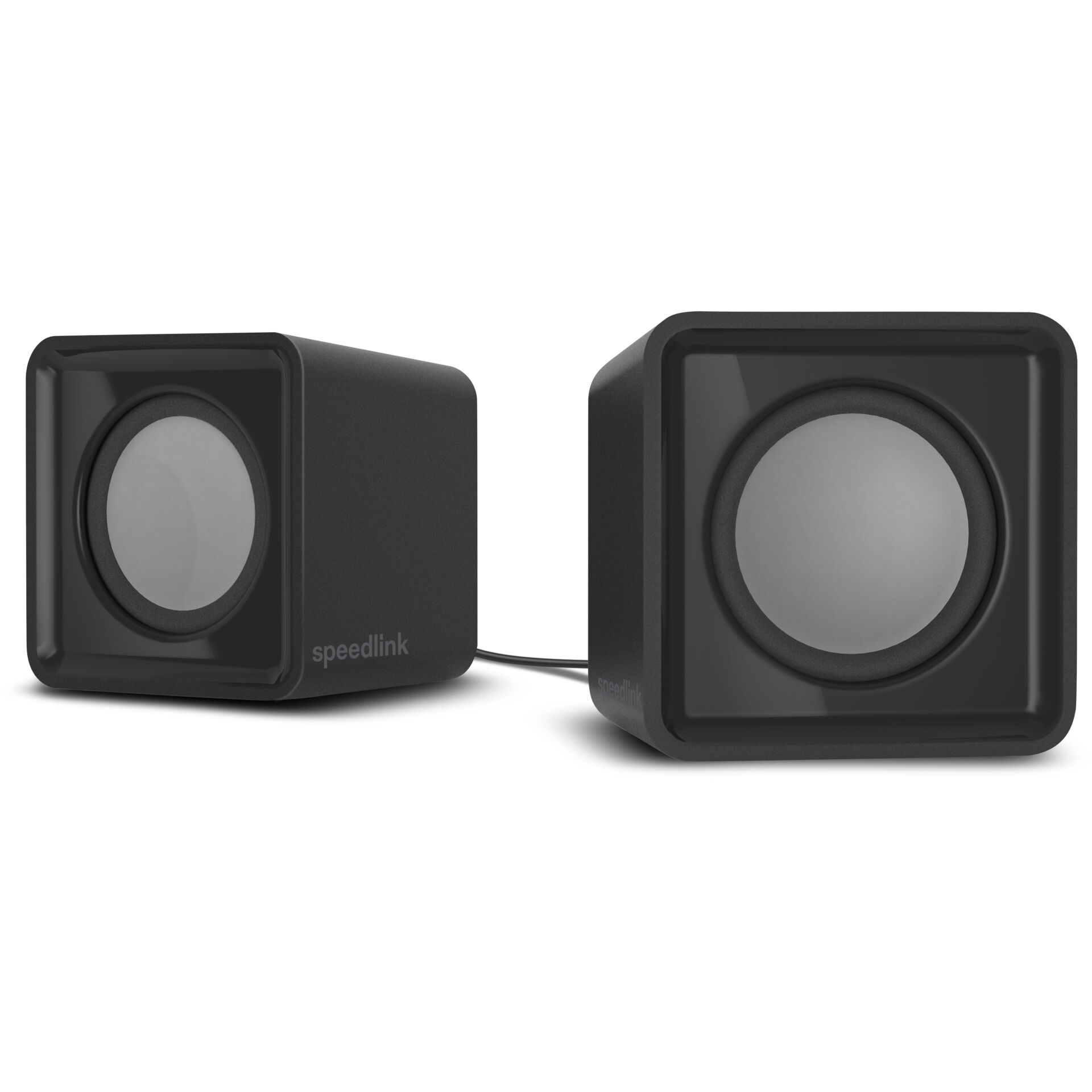 Lautsprecher, Desktop-Lautsprecher, 2.0-System, Kompakt, Schwarz