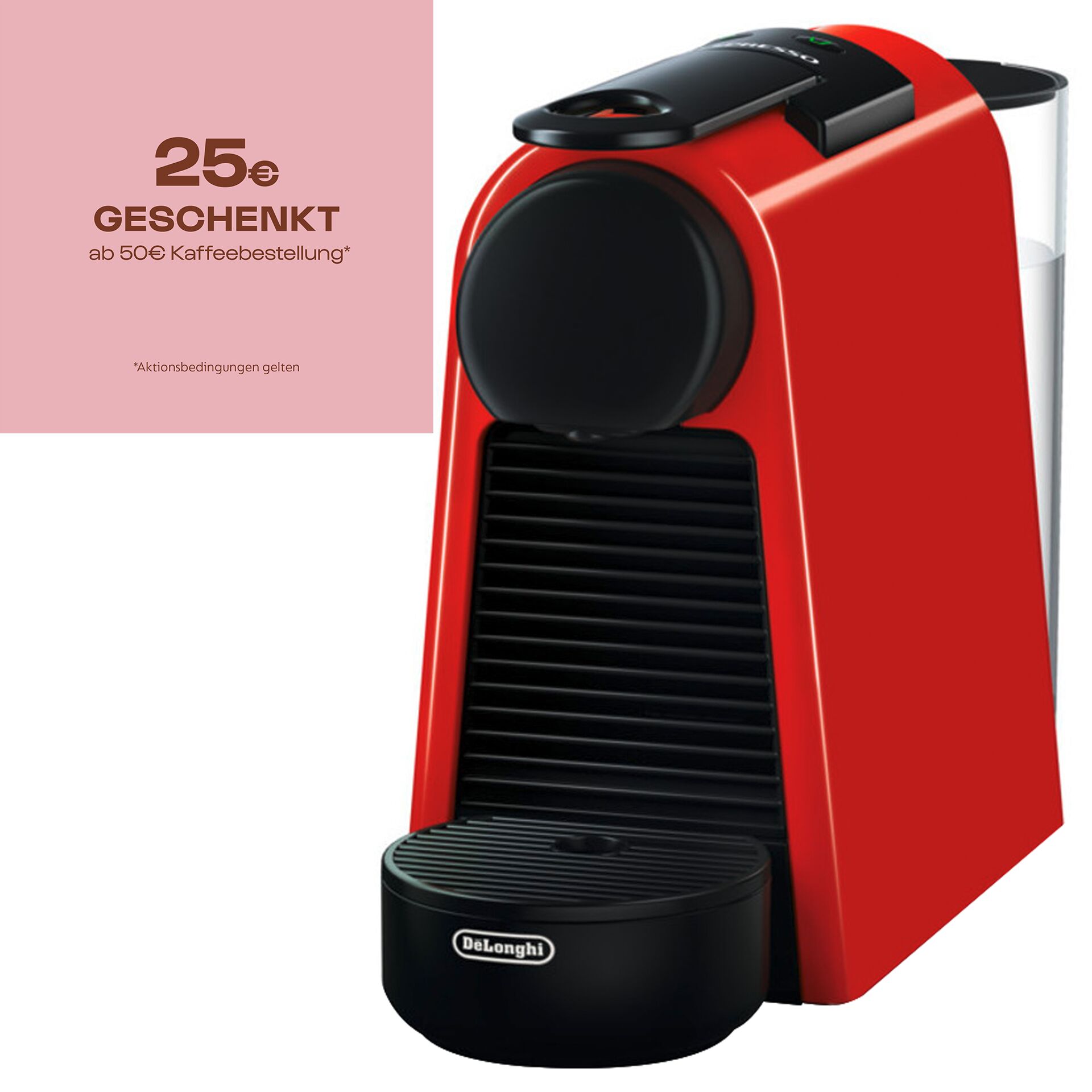 Pokal, Pokal, Kaffeemaschine, Maschine, Kapselmaschine, Rot, Gehäuse, Kaffeemaschine, Kapselmaschine, Mini-Kaffee, Rot, DeLonghi, Kapselmaschine, Kaffeevollautomat, Espressomaschine, Rot, Gehäuse aus Kunststoff