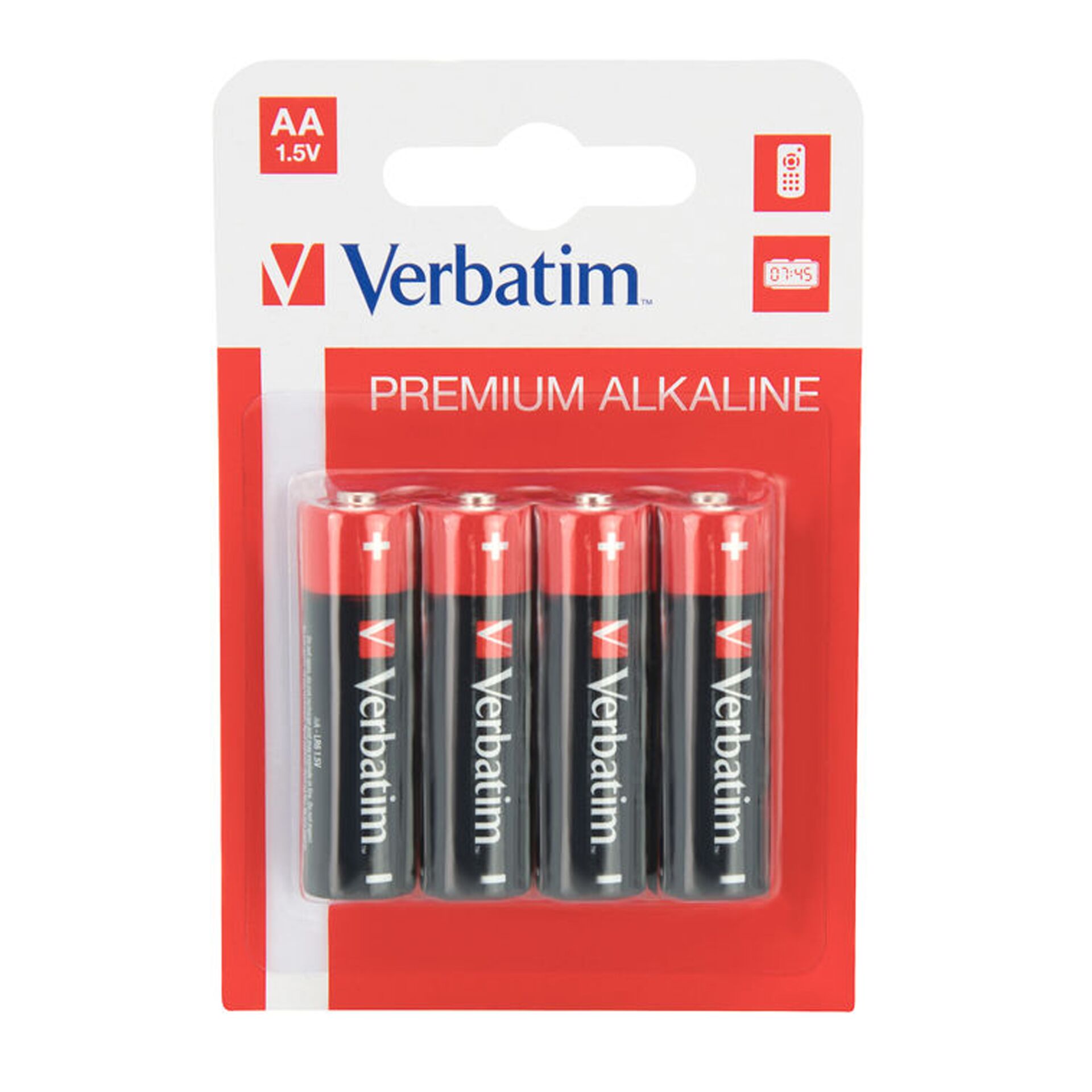 1x4 Verbatim Alkaline Batterie  Mignon AA LR6              49921