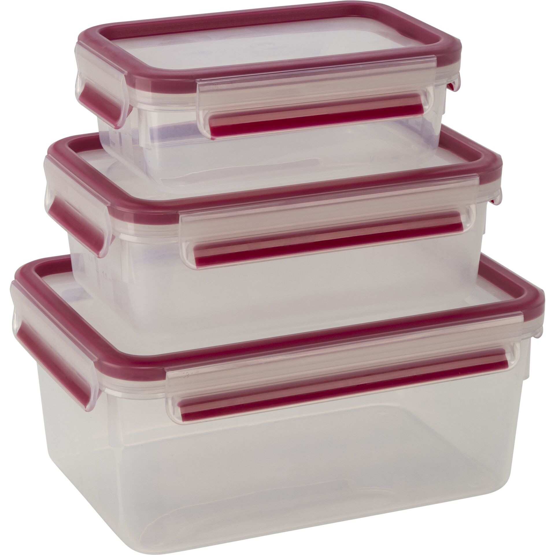 Aufbewahrungsbox, Behälter, Kunststoff, Transparent, rosé