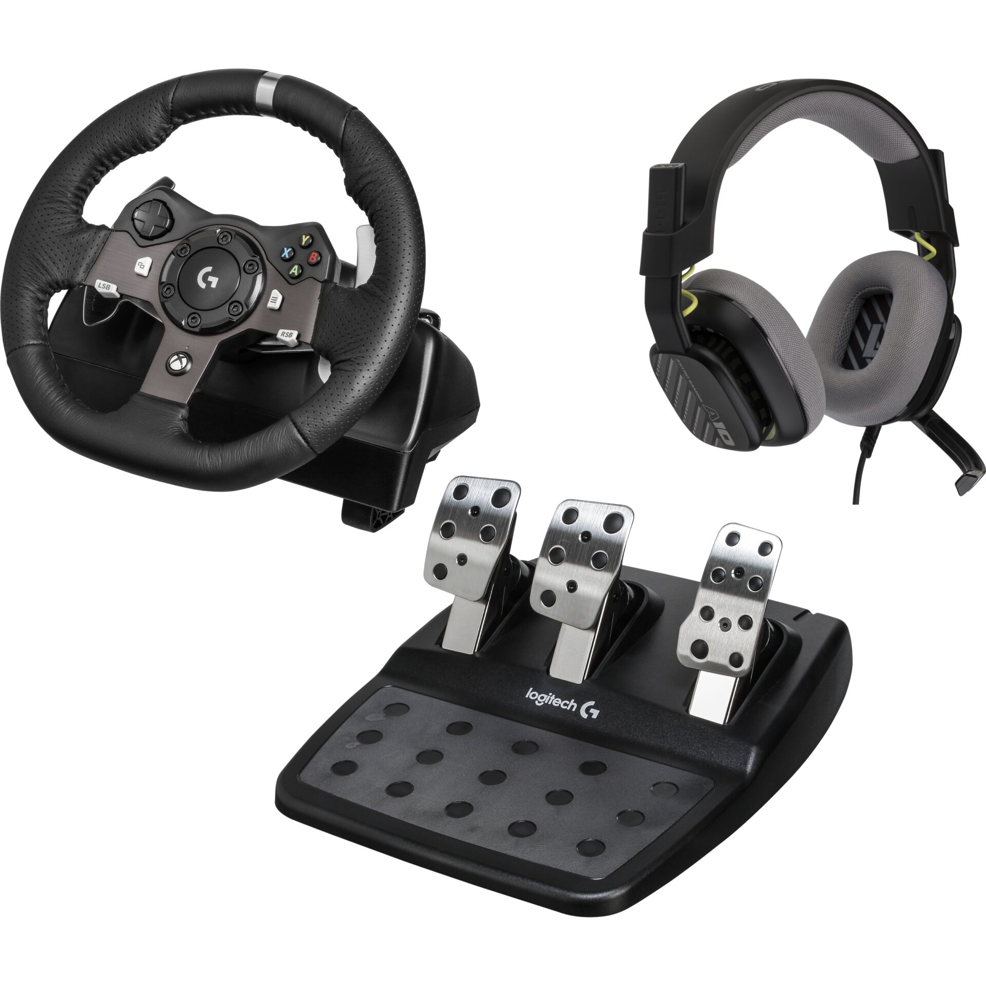 Gaming-Lenkrad, Pedalensatz, Headset, USB-Gaming-Zubehör, Flugsimulator-Zubehör