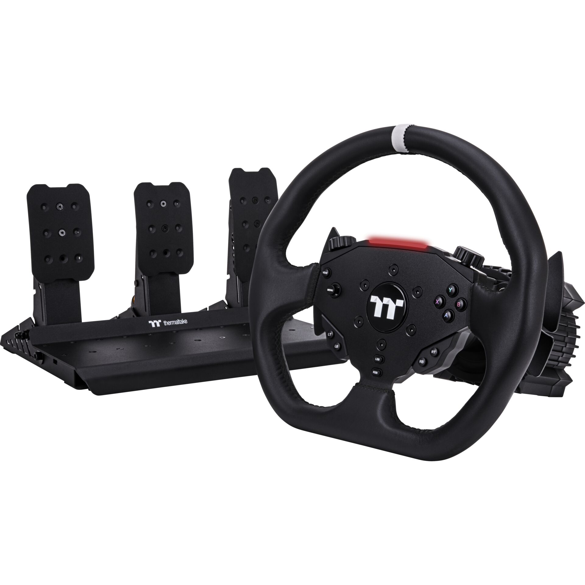 gaming wheel, Lenkrad, Pedale, Gashebel, schwarz