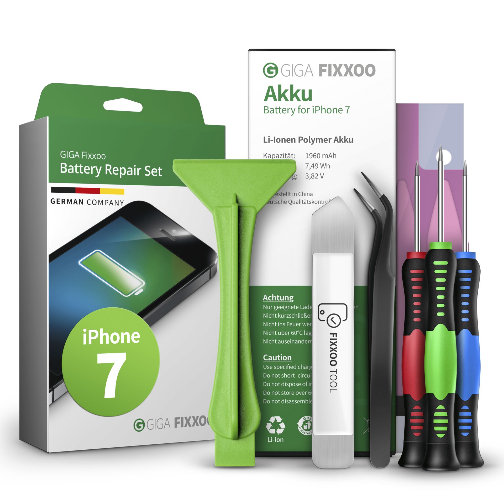 GIGA Fixxoo iPhone 7 Akku  Komplettset