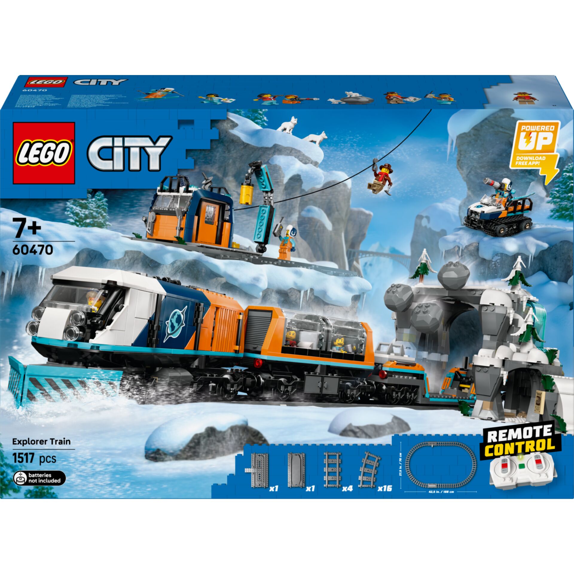 Lego City, Schneeltrain, Explorers Train, Fernsteuerung, Winterszene